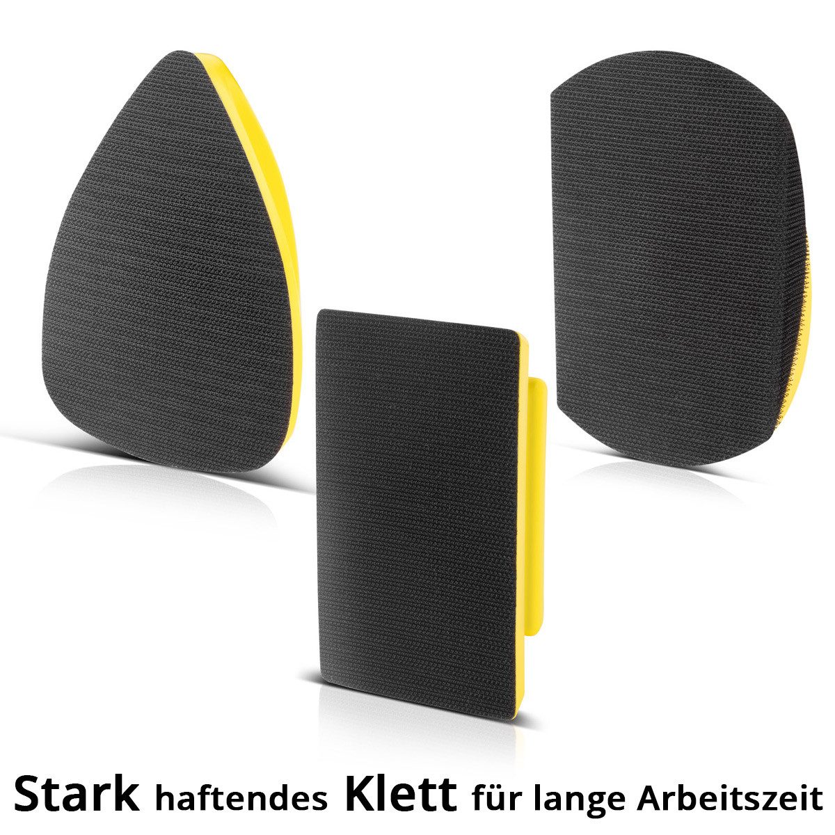 STAHLWERK Schleifdreieck STAHLWERK Handschleifblock 3er Set, (Packung, 3 St., Set)