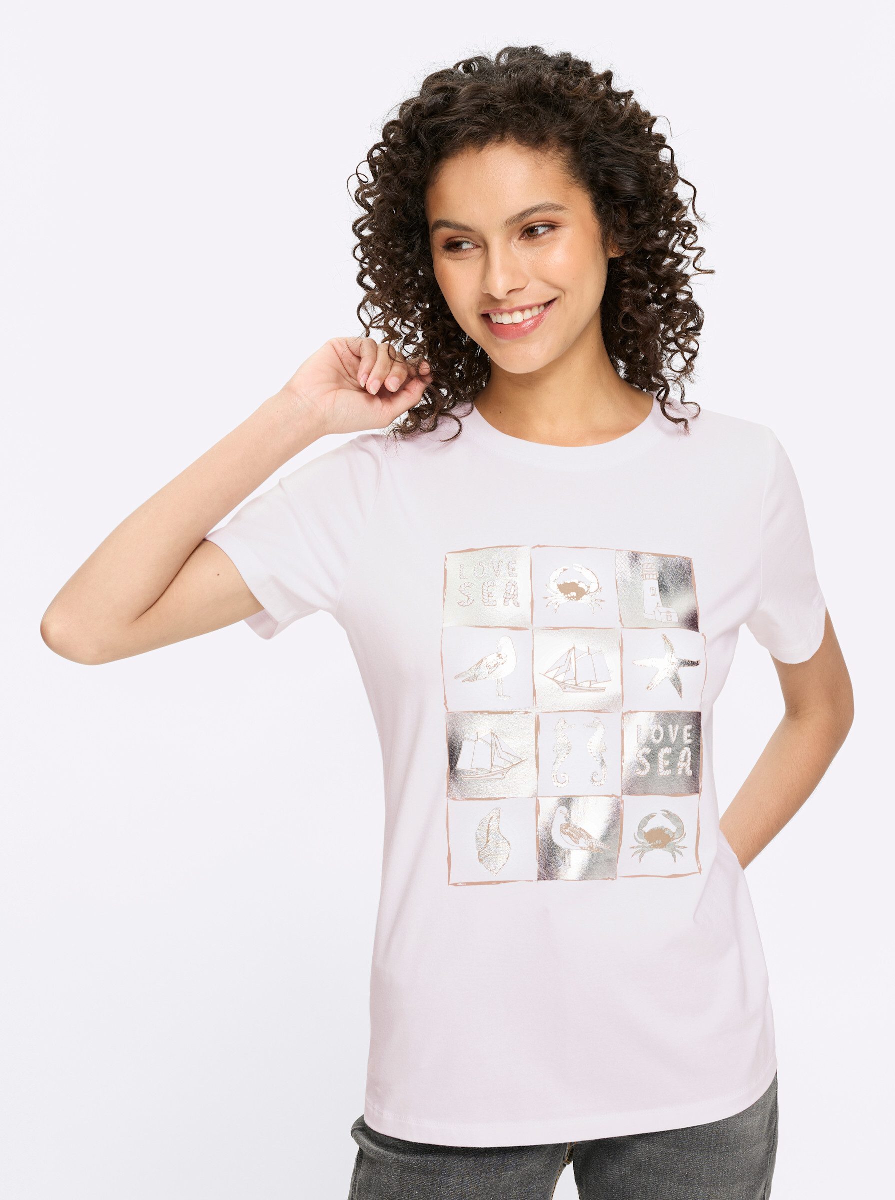 heine T-Shirt Kurzarmshirt . günstig online kaufen