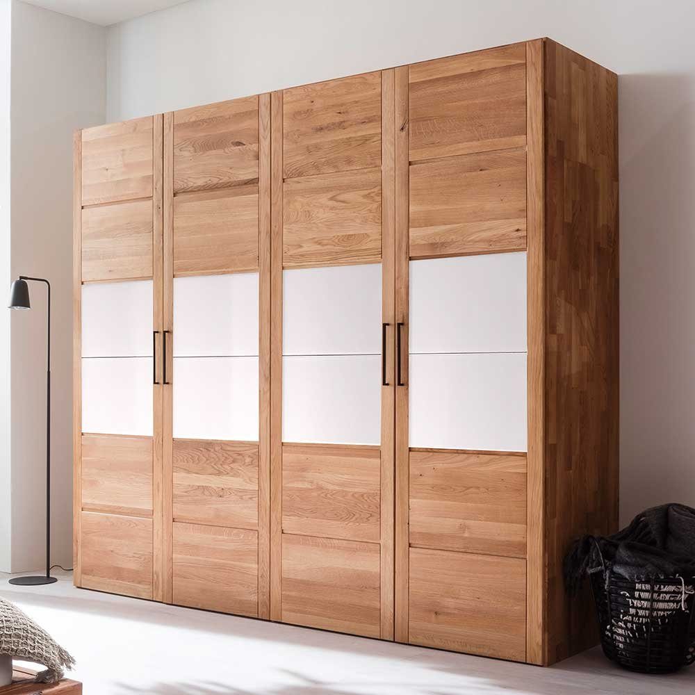 Pharao24 Kleiderschrank Zimarena aus Massivholz