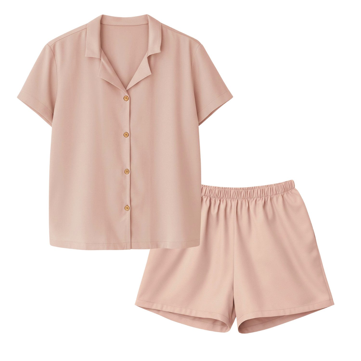 AGA.PIE Schlafanzug Bambus Lyocell kurz (Set, Kurzarm) atmungsaktiv