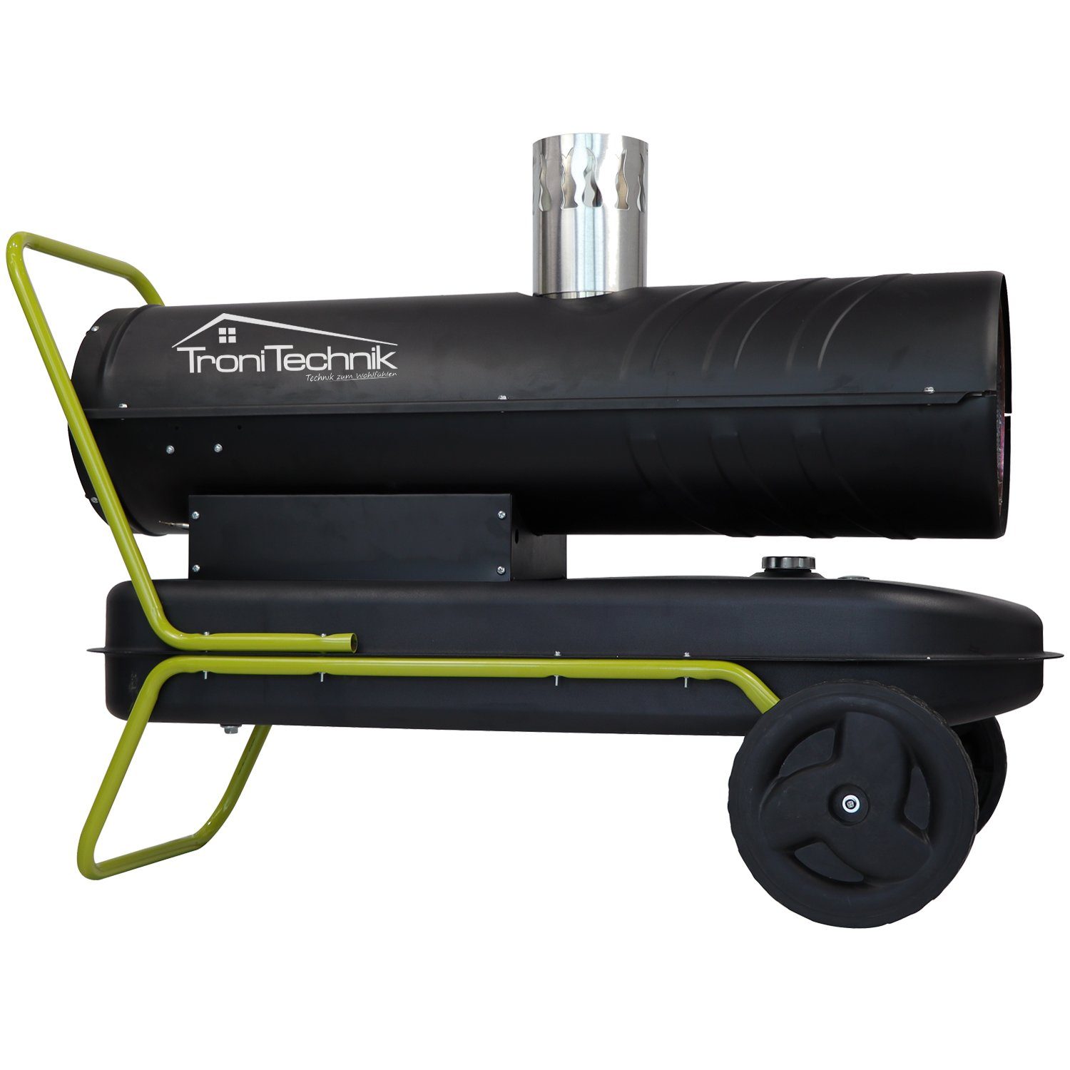 TroniTechnik Heizgerät Heizkanone, Heizgerät TT-HK-245,30kW Leistung,integrierter Tank, 30000 W, integrierte Druckanzeige, hitzeresistente Stahlkammer, Piezo Zündung