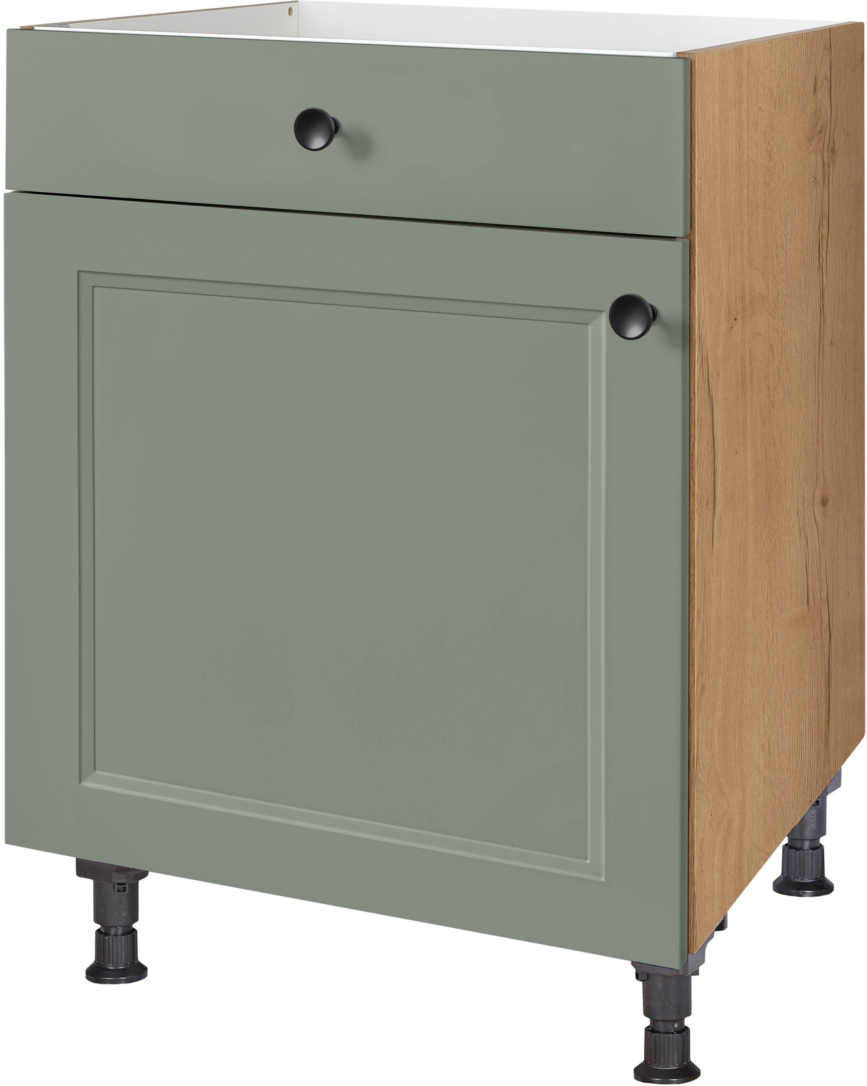 nobilia® Kochfeldumbauschrank "Cascada", mit Schukasten und Tür, Ausrichtung wählbar vormontiert, Breite 60 cm