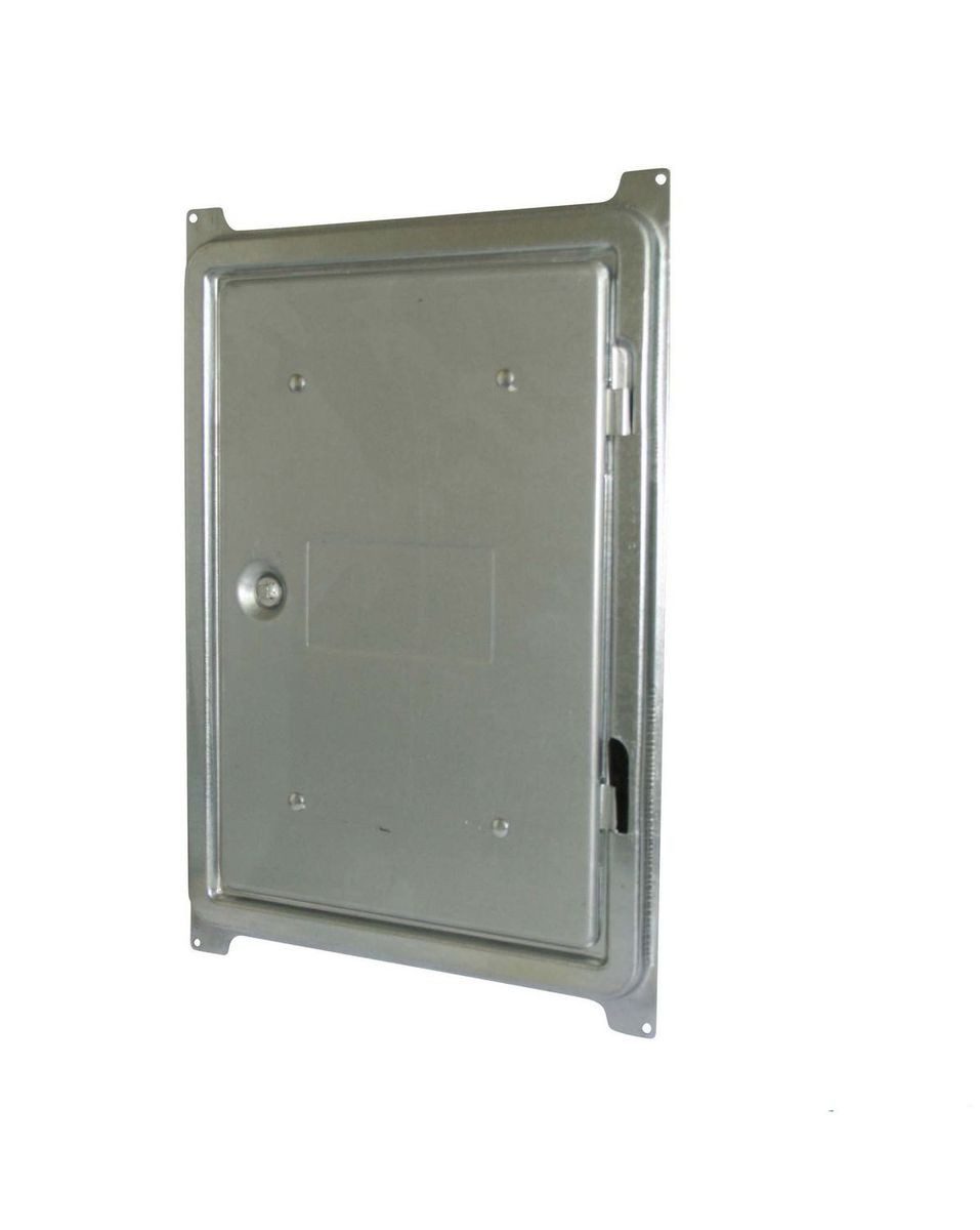 Marley Deutschland GmbH Wandfliese Kamintür verzinkt 200x300mm, Stahl verzinkt 0x0, silber, für den Zugang zum Schornstein zwecks Reinigung und Wartung 