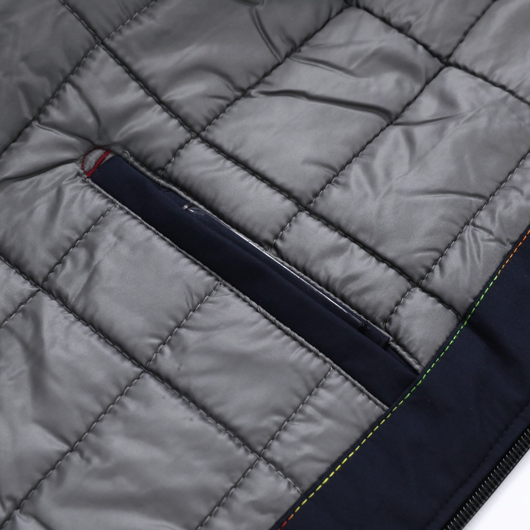 Allthemen Winterjacke mit Reißverschluss Bomberjacke Herren gefüttert Übergangsjacke – Bild 4 von 5