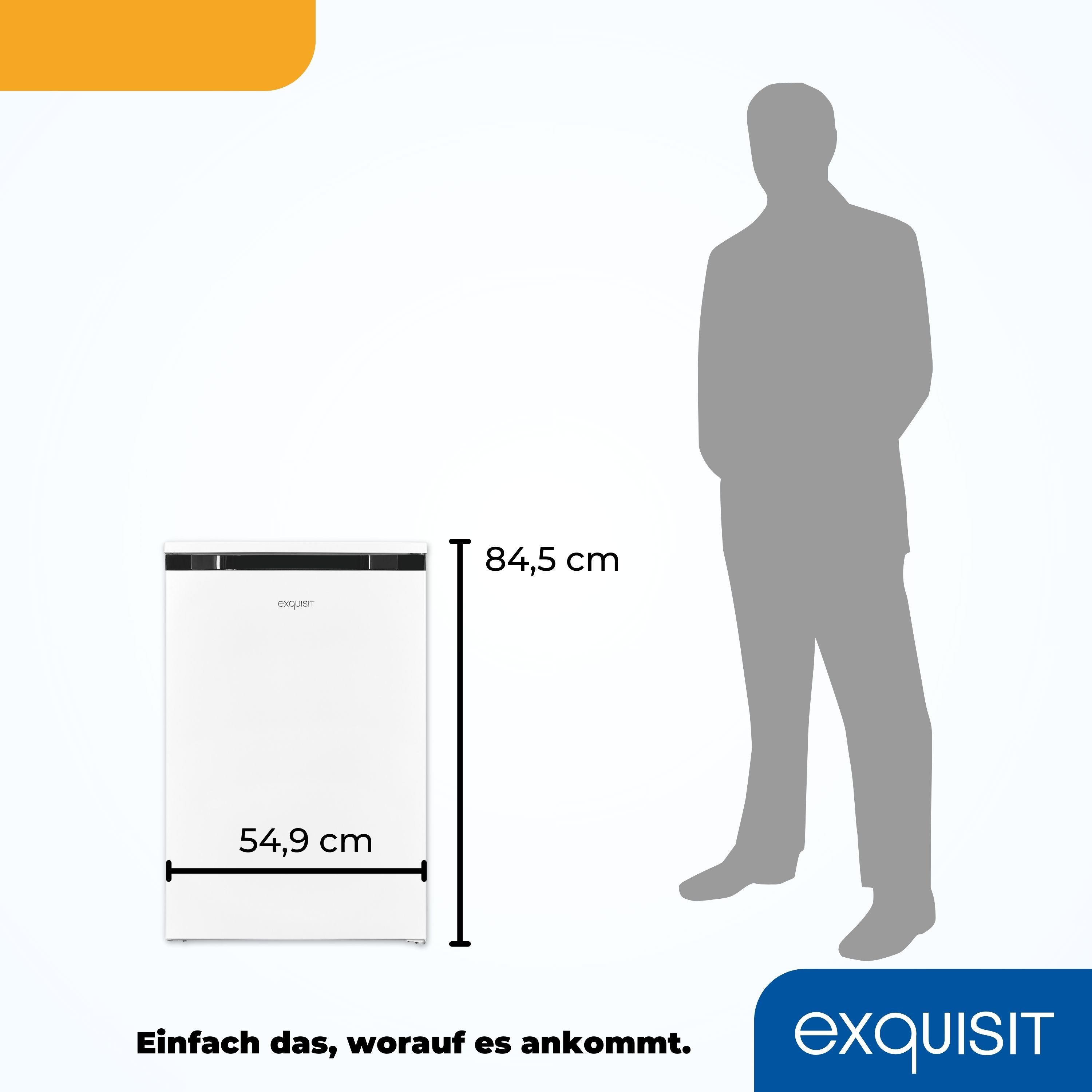 exquisit Gefrierschrank GS81-040B weiss, 85 cm hoch, 54,5 cm breit, Viel Platz, starke Gefrierleistung – Bild 5 von 5