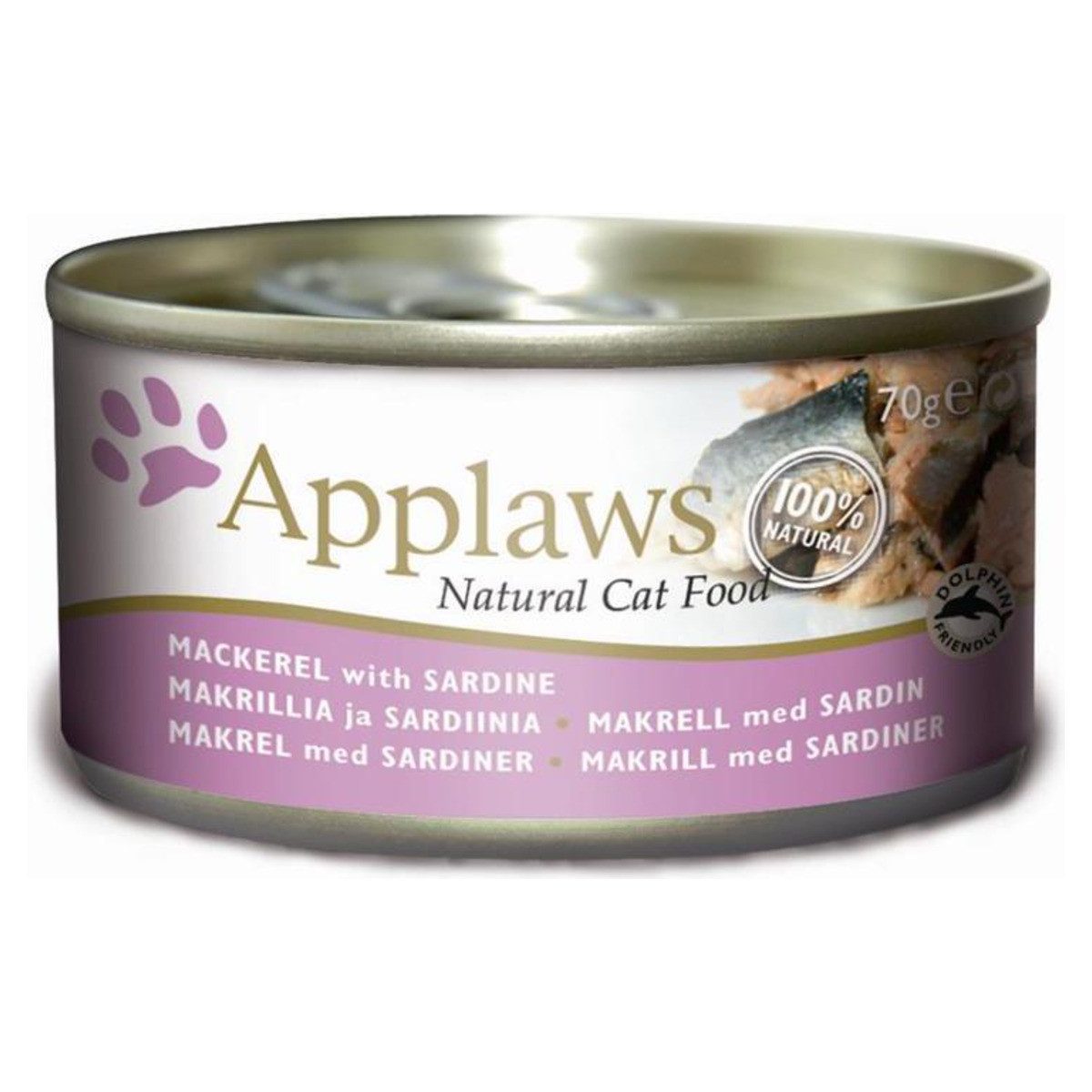Applaws Makrele & Sardinen 70 g - 24 Stück, Nassfutter für: Katze
