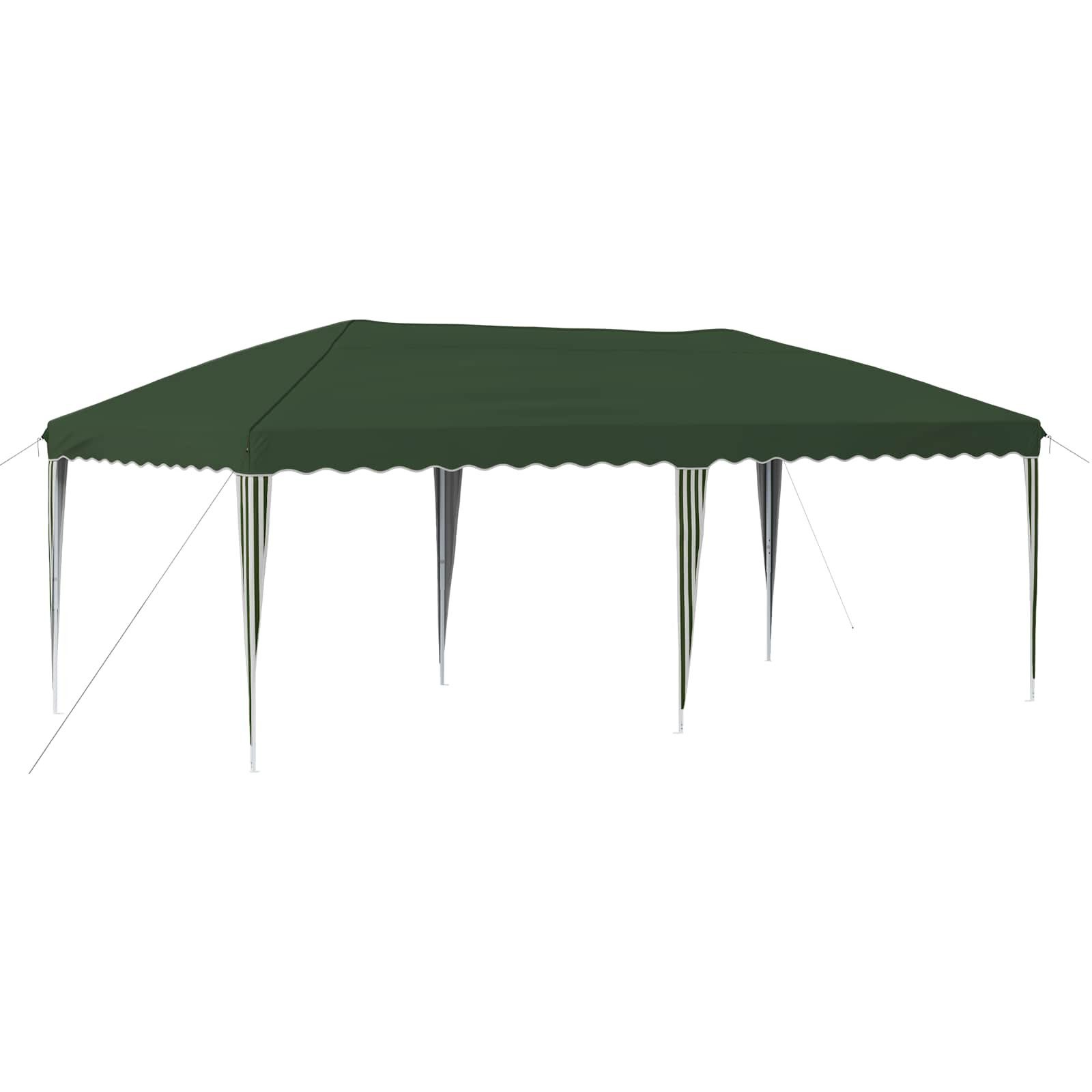 Partyzelt Pop-up Partyzelt 575 x 290 x 245 cm Grün