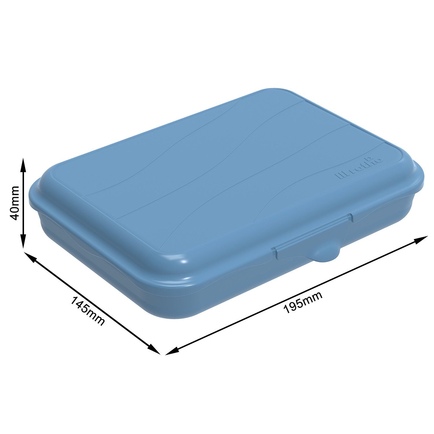ROTHO Vorratsdose (PP) Blue 0.75l, lebensmittelechter x Set BPA-frei, 6-tlg) 6tlg. x Kunststoff Horizon 3 Fun 2 1.25l, 0.4l, (Vesperdosenset, Vesperdosen-Set