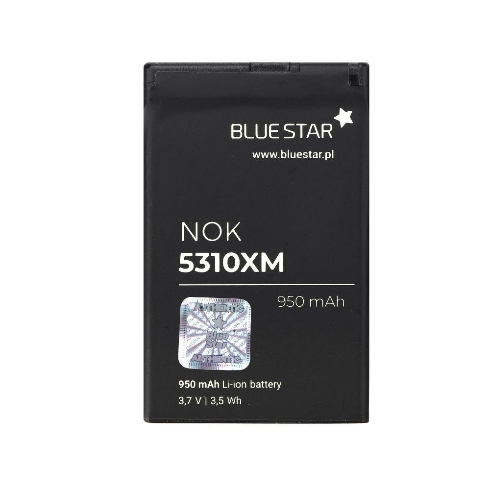 BlueStar Akku Ersatz kompatibel mit Nokia 5310 / 5630 XpressMusic 950 mAh Li-lon Austausch Batterie Accu BL-4CT Smartphone-Akku