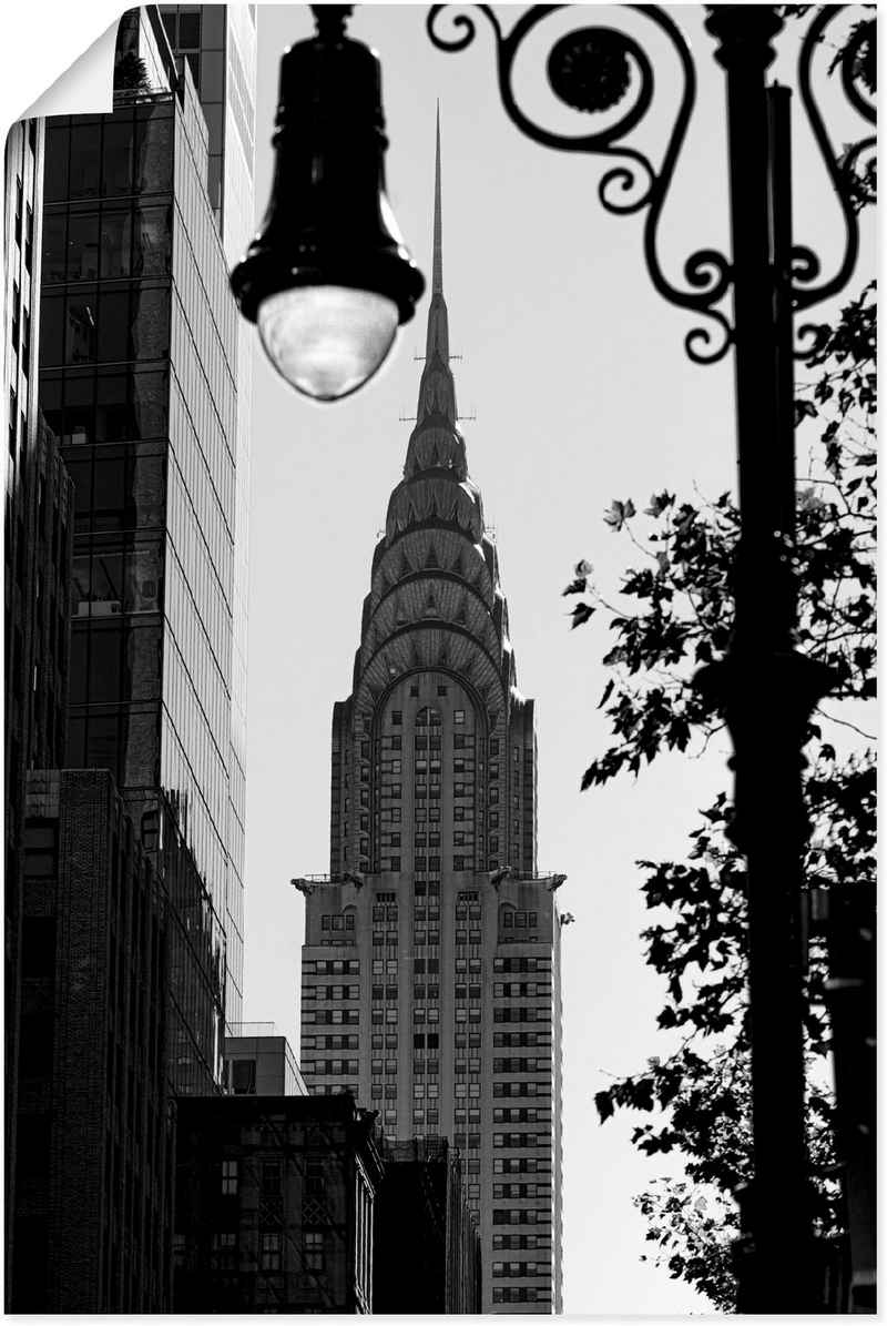 Artland Wandbild New York Chrysler Building, New York (1 St), als Alubild, Outdoorbild, Poster in verschied. Größen
