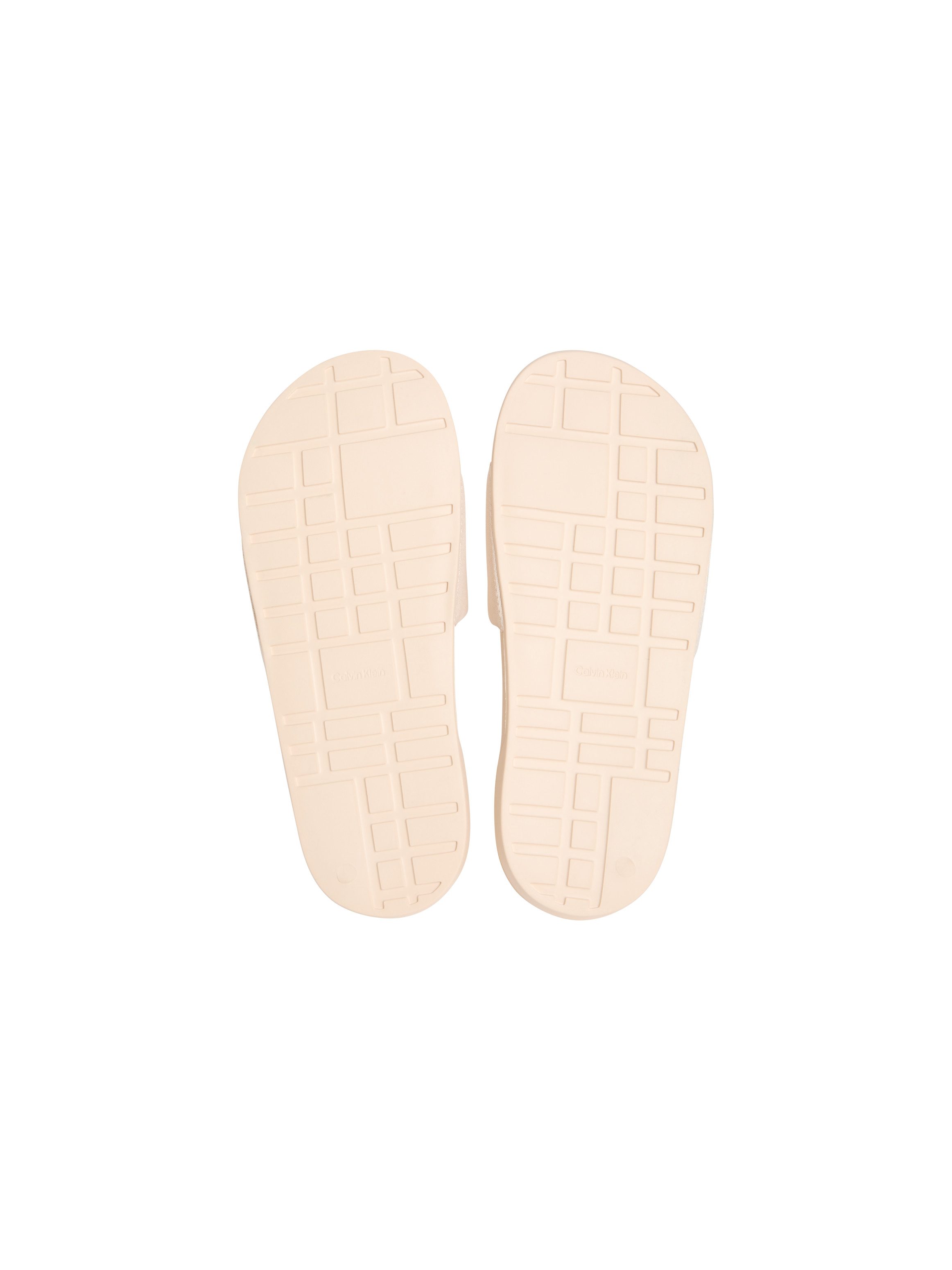 Calvin Klein ESS SLIDE CV WN Pantolette Sommerschuh, Poolslides, Pantolette, Strandschuh mit Logoschriftzug
