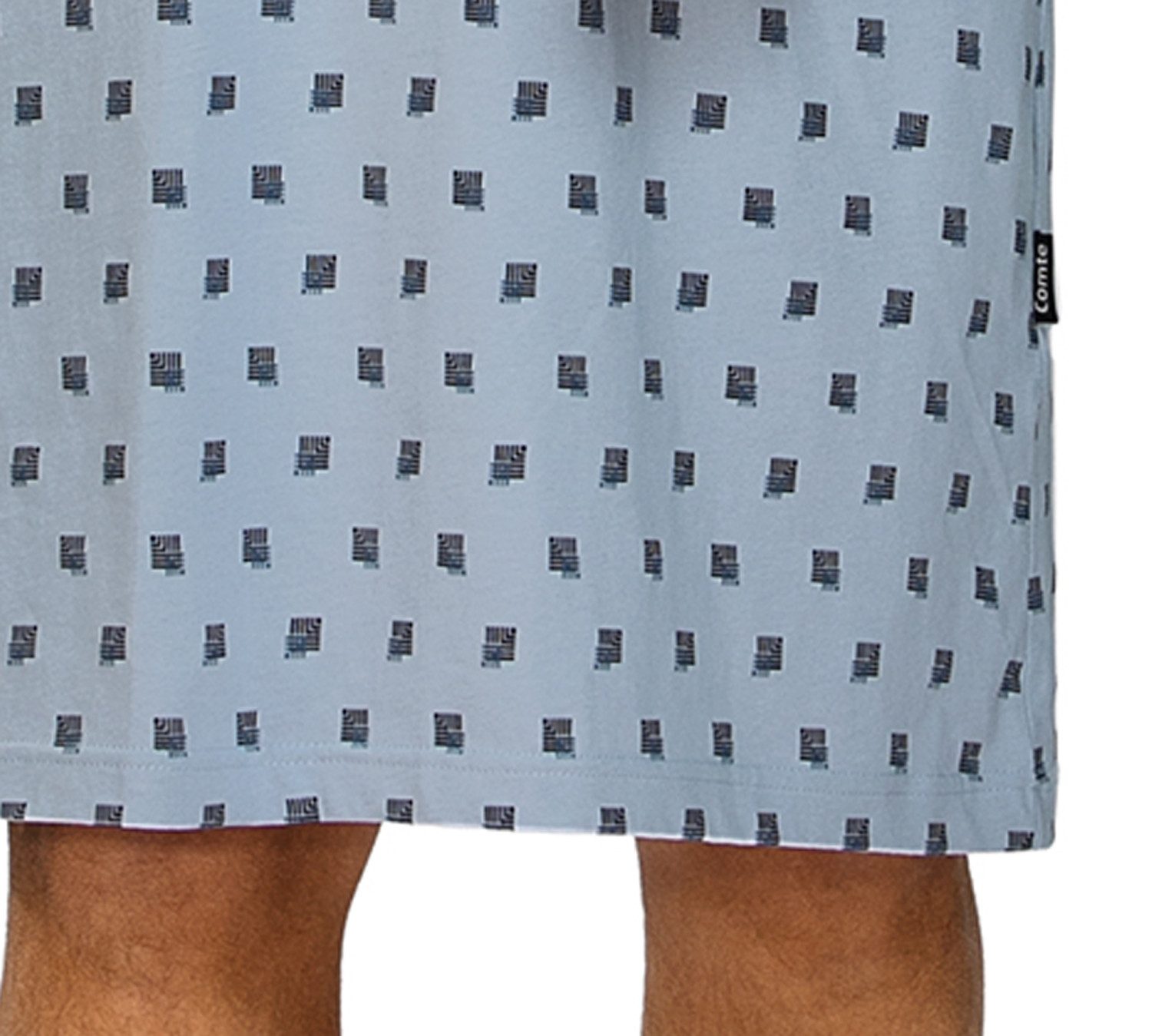 Comte Nachthemd Lunar Lounge (Packung, 1-tlg., 1-teilig) Herren Schlafanzug Schlafshirt Kurzarm große Größen