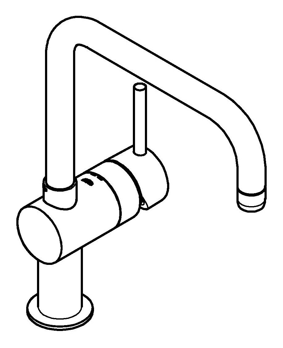 Grohe Küchenarmatur Minta Einhand-Spültischbatterie U-Auslauf