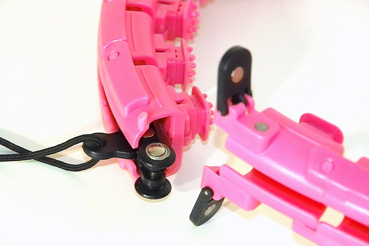 Farbe cm Rötting bis 24tgl. 120 Smart Hula-Hoop-Reifen Umfang Fitness Hula-Hoop-Reifen Bauchtraining, Pink Design