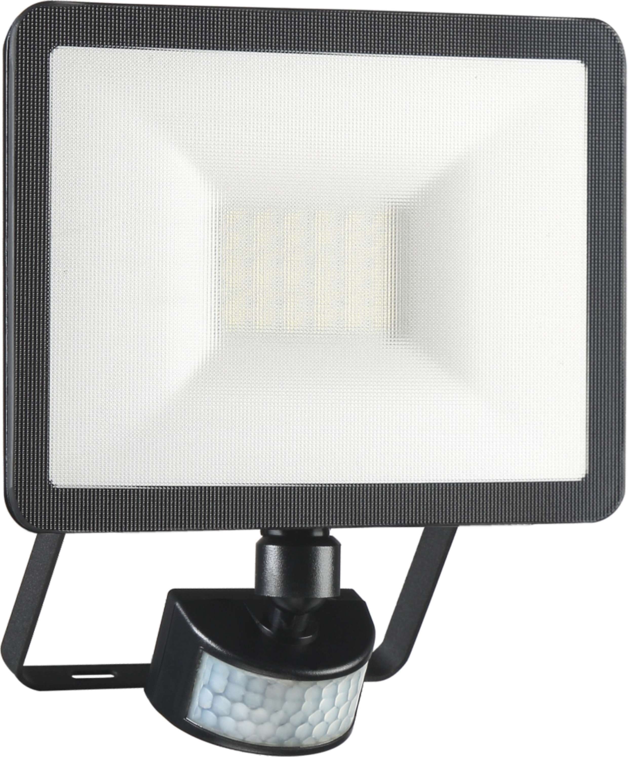Elro LED Wandstrahler LF60, LED fest integriert, Tageslichtweiß, LED-Strahler, Bewegungsmelder, Wasserdicht, Frostbeständig schwarz