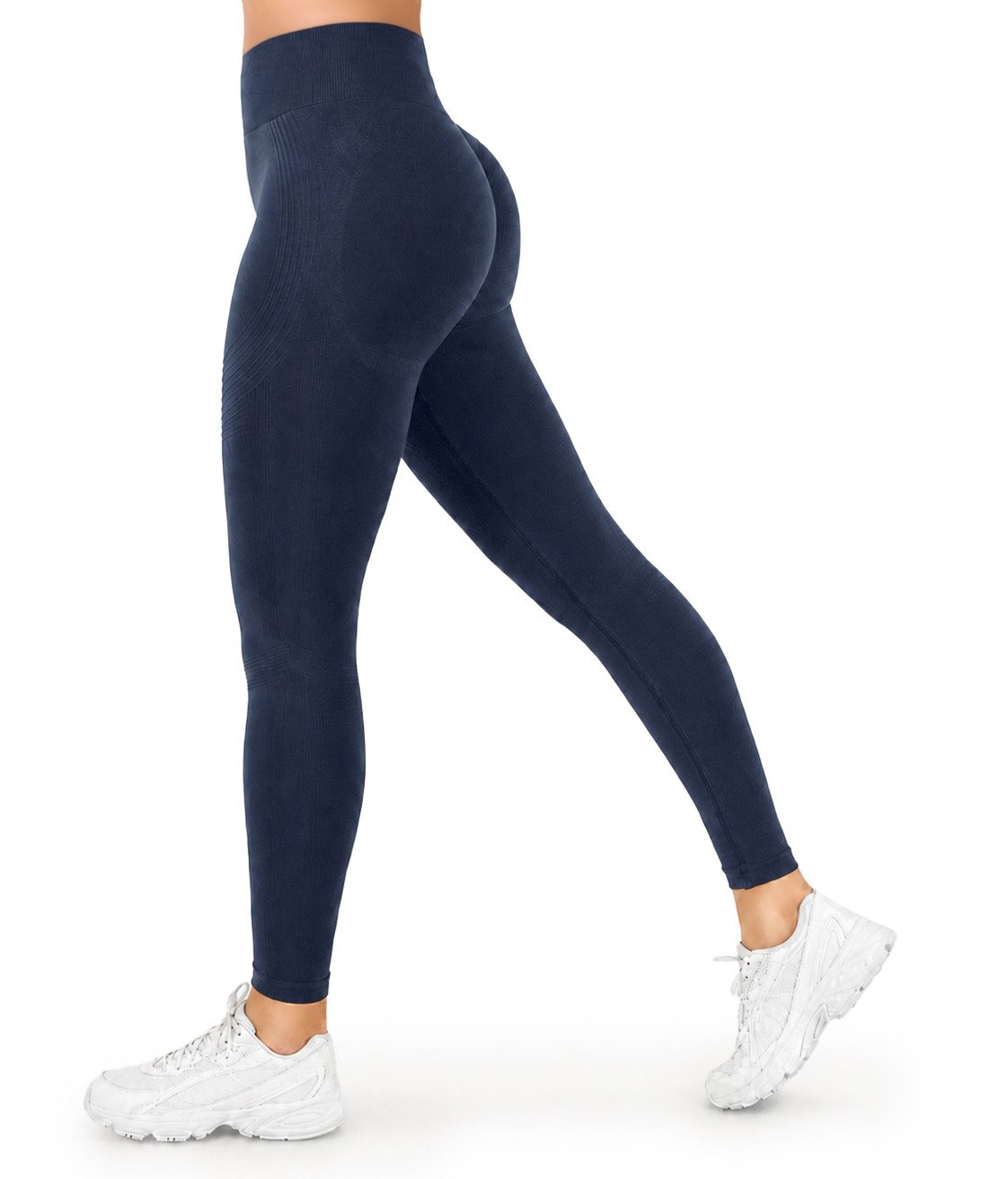Smilodox Leggings Vonda, Scrunch Sporthose Damen, Shaped Fit, Seamless, Gym & Yoga V-Shape Bund, Seamless, Booty Shape, Push Effect, Squatproof