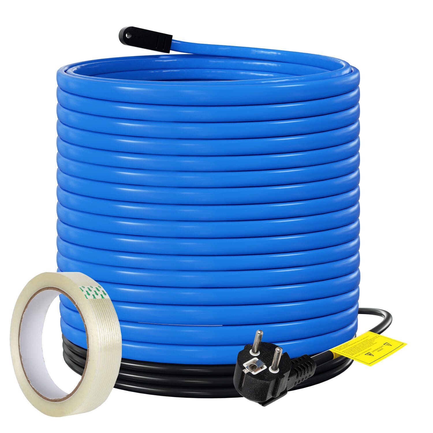 Clanmacy 2M-18M Heizkabel Frostschutz Heizleitung mit Thermostat 17W/M IP68 Rohrbegleitheizung, (1800 cm)