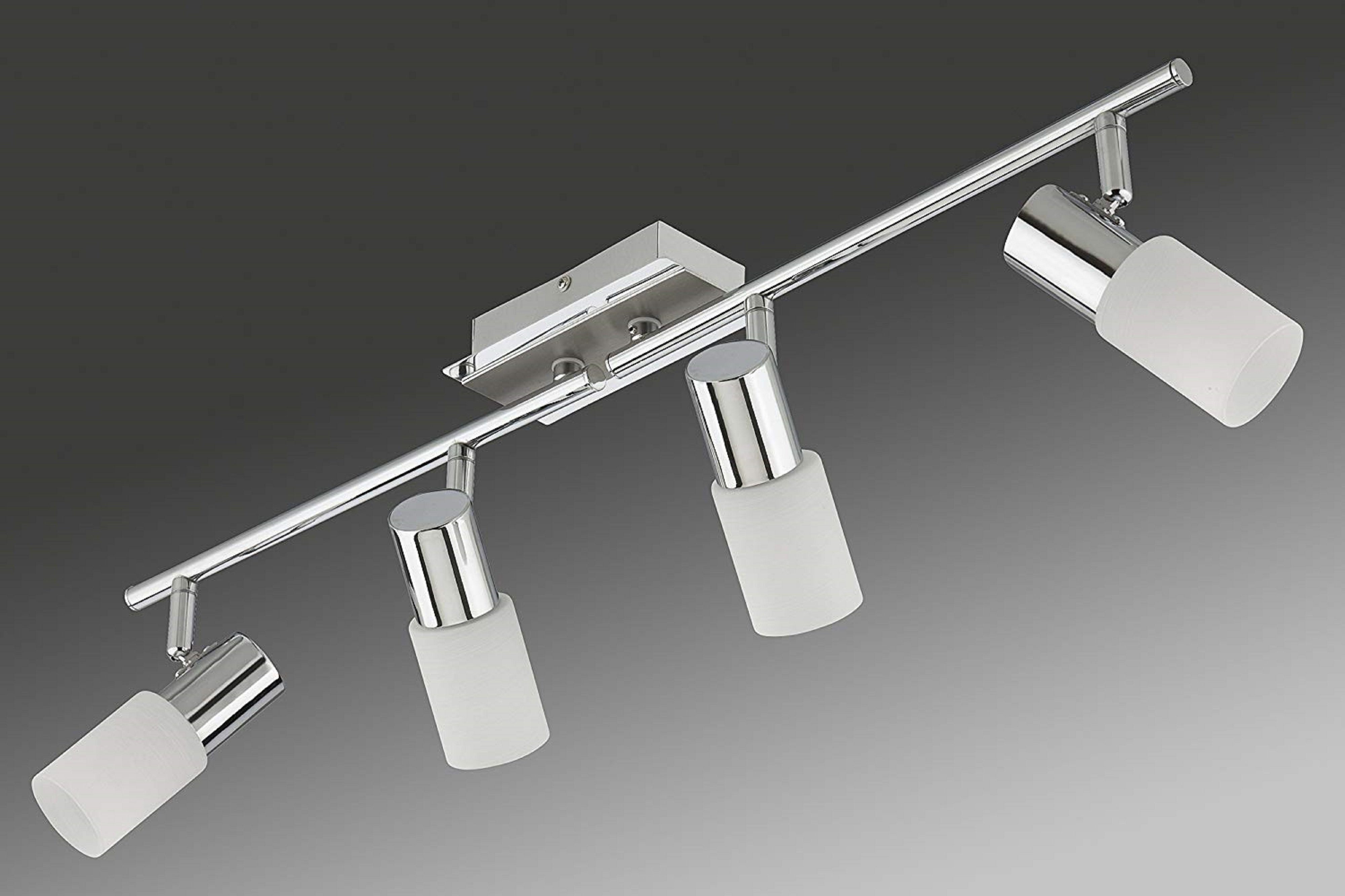 TRANGO LED Deckenstrahler, 4-flammig 2007-48 LED Deckenleuchte Chrom-Optik günstig online kaufen