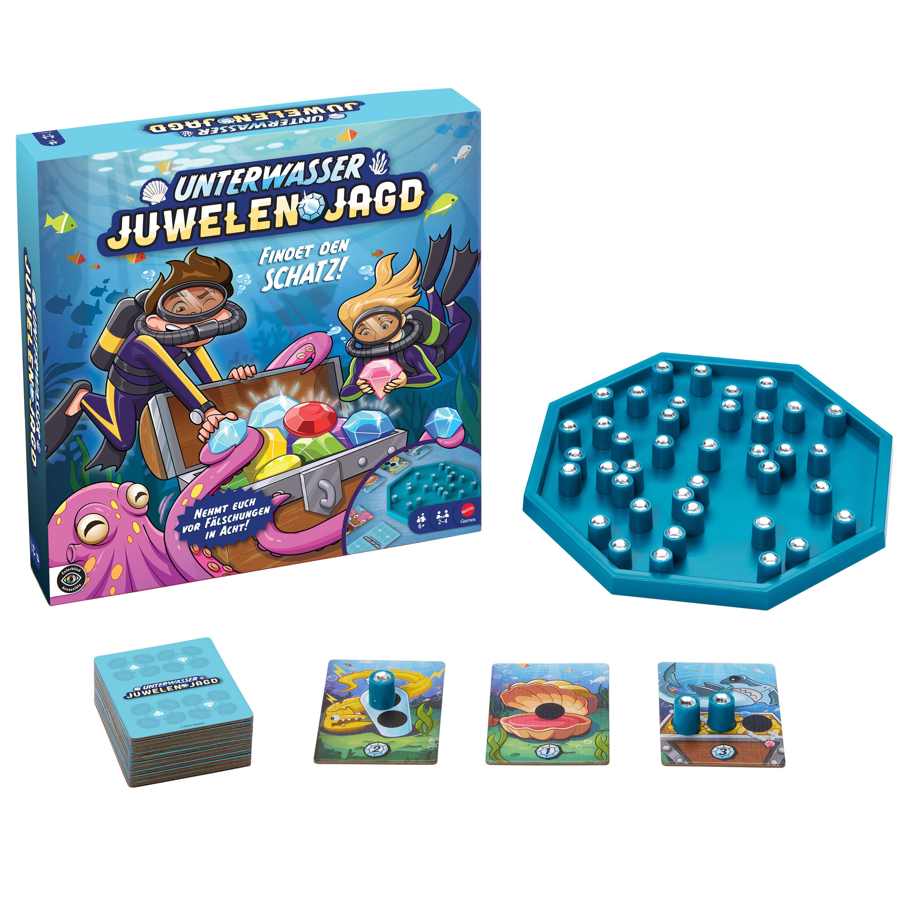 Mattel games Spiel Diamantensuche in der Tiefsee, Familienspiel
