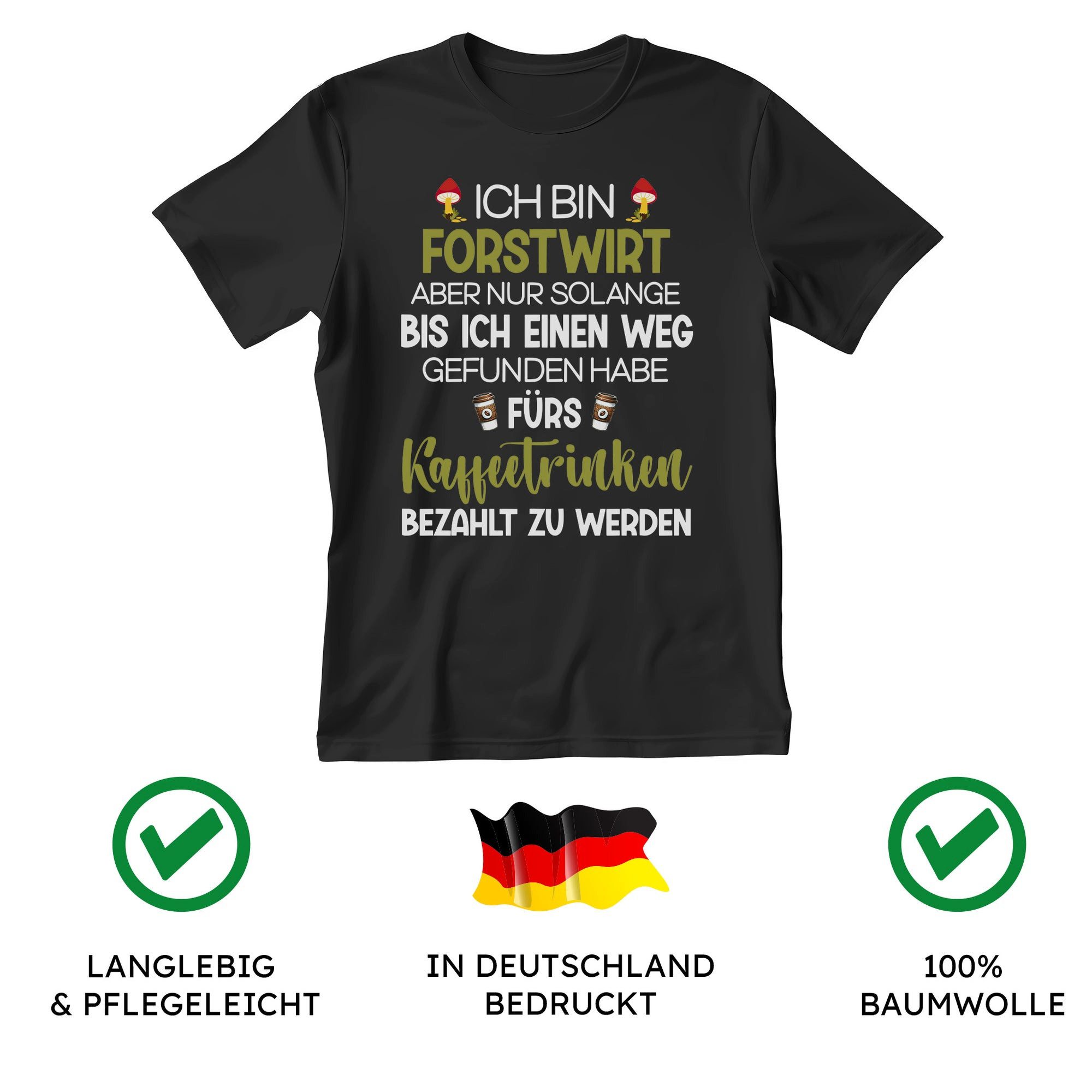 22Feels T-Shirt Forstwirt Geschenk Männer Spruch Beruf Ausbildung Abschluss IN DEUTSCHLAND BEDRUCKT