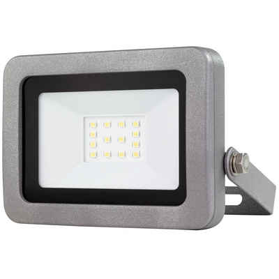 REV LED Flutlichtstrahler FLARE, LED, Tageslichtweiß, 10 Watt, IP65, silber