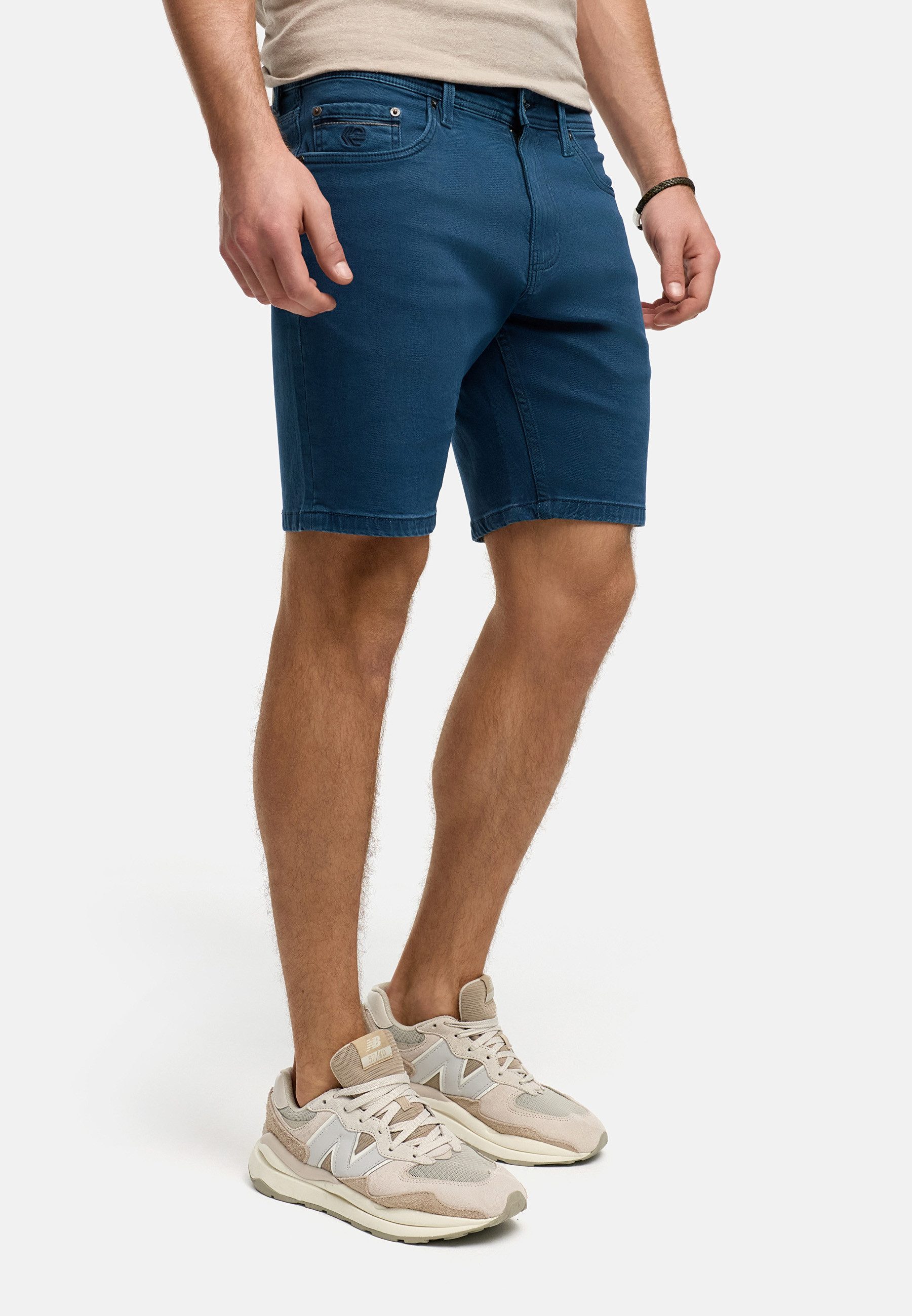 INDICODE Jeansshorts Herren INSymon Jeans Shorts Herrenshorts 5-Pocket-Shorts aus Soft Denim – Bild 4 von 5
