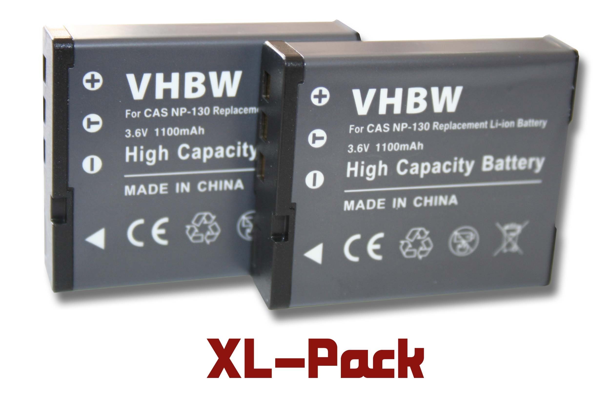 vhbw passend für 1100 Exilim Kamera-Akku Casio EX-TR-100, EX-ZR200, mAh EX-ZR410, EX-ZR1000