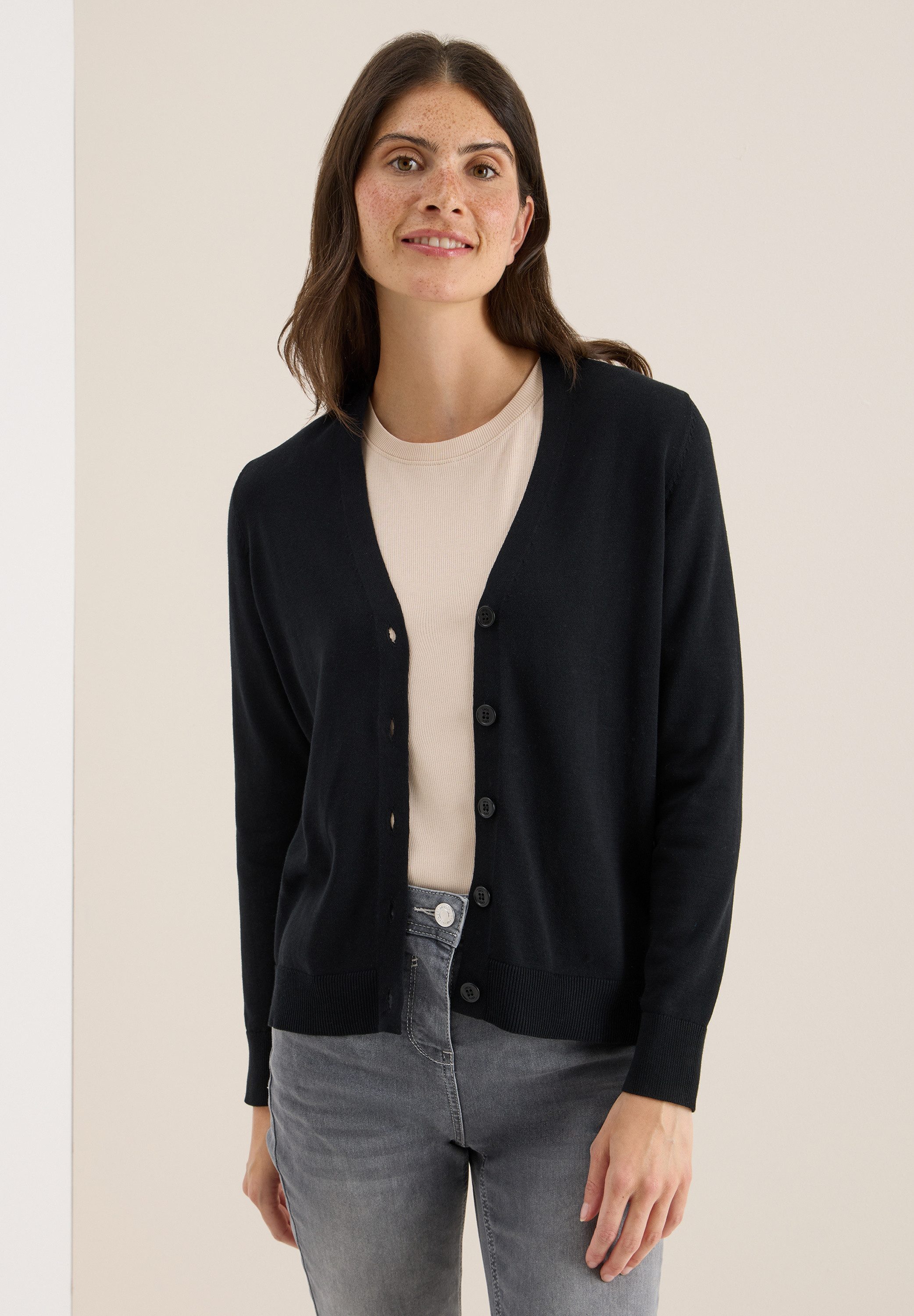 CECIL Cardigan aus Baumwolle mit Stretchanteil