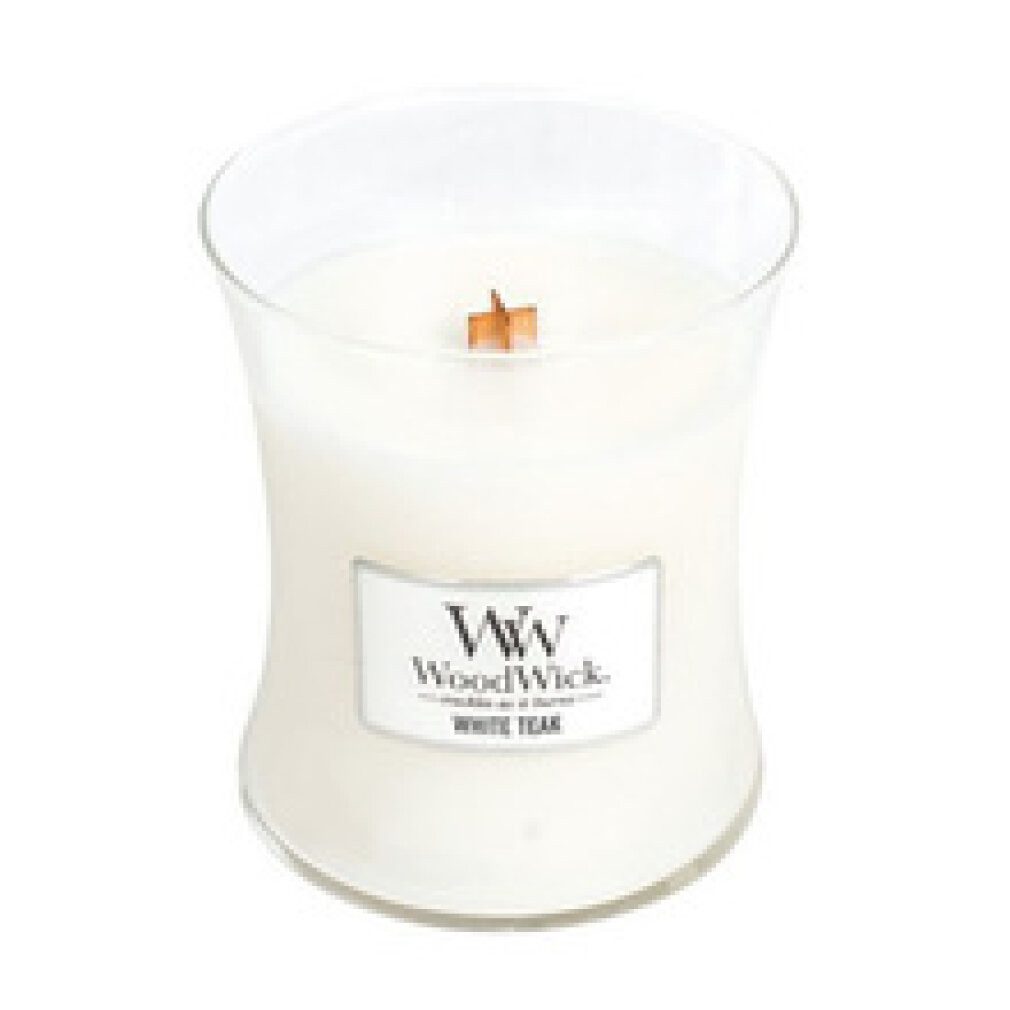 Woodwick Duftkerze White Teak-Duftkerze 85 g