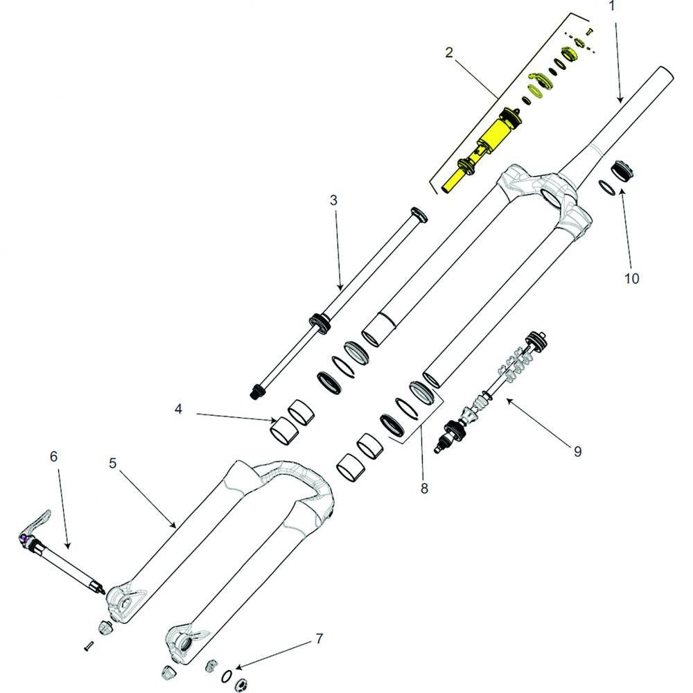 Manitou Dämpfer Manitou Druckstufe für Mattoc Expert 27,5/29 Zoll Matt - präzise Fahrw