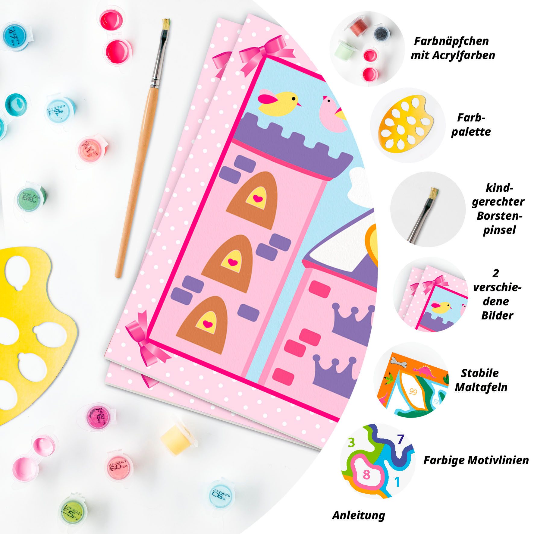 Ravensburger Malen nach Zahlen CreArt, Kleine Prinzessin, Made in Europe