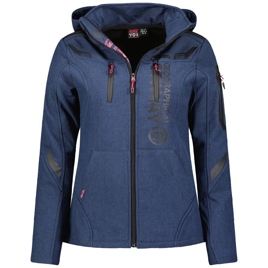 Geographical Norway Softshelljacke Truffe Wasserabweisend, Windabweisend, Atmungsaktiv, Isoliert, Stehkragen, Leichtgewicht, Schnelltrocknend, Soft Shell, Thermo, Wasserabstoßend