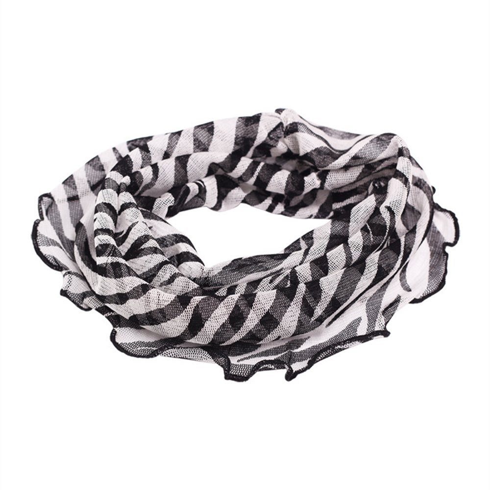 Bunt Rosa-A Schal Warmer Seidenschal Damen Rouemi Modeschal Schal, , bedruckter Loop