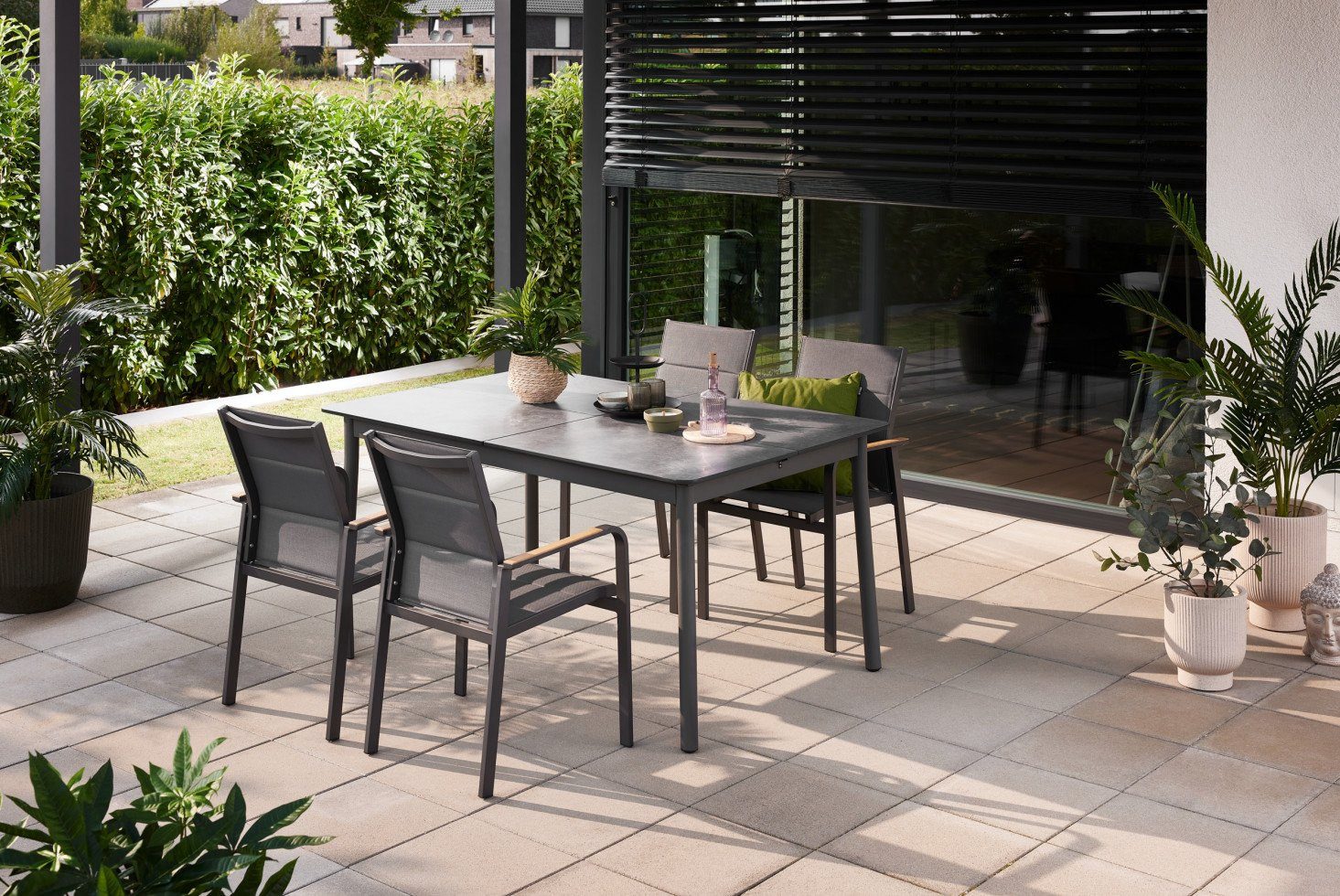 Primaster Gartentisch Primaster Gartentisch Taormina 160 x 99,8 cm, Ausziehbar witterungsbeständig