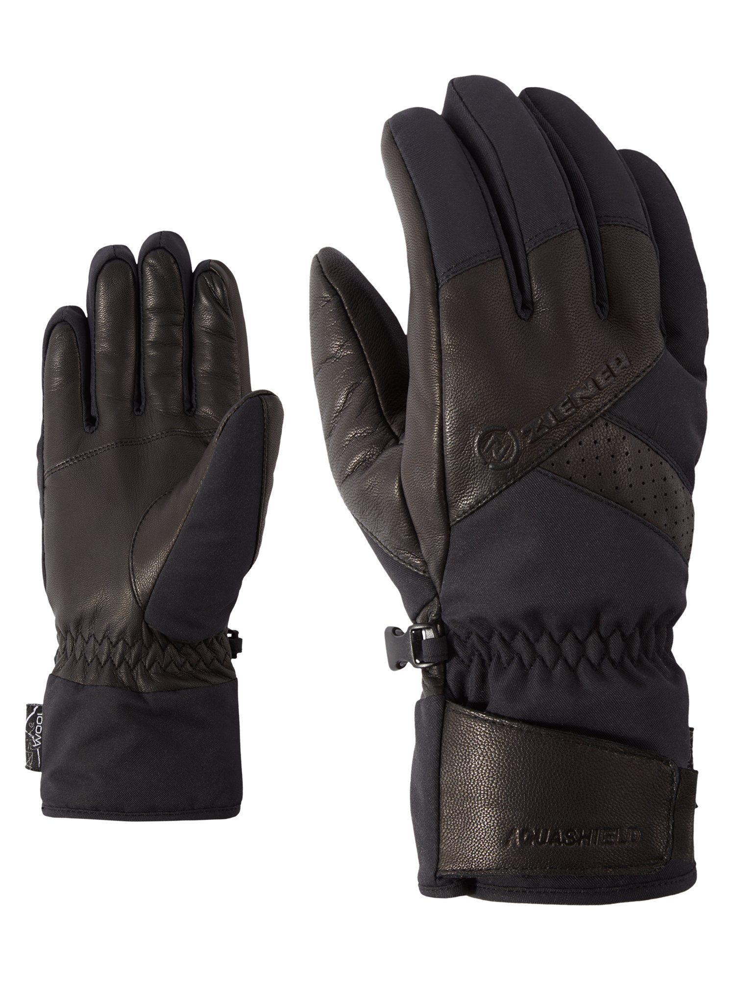 Ziener Skihandschuhe GETTER AS (R) AW schwarz | Handschuhe