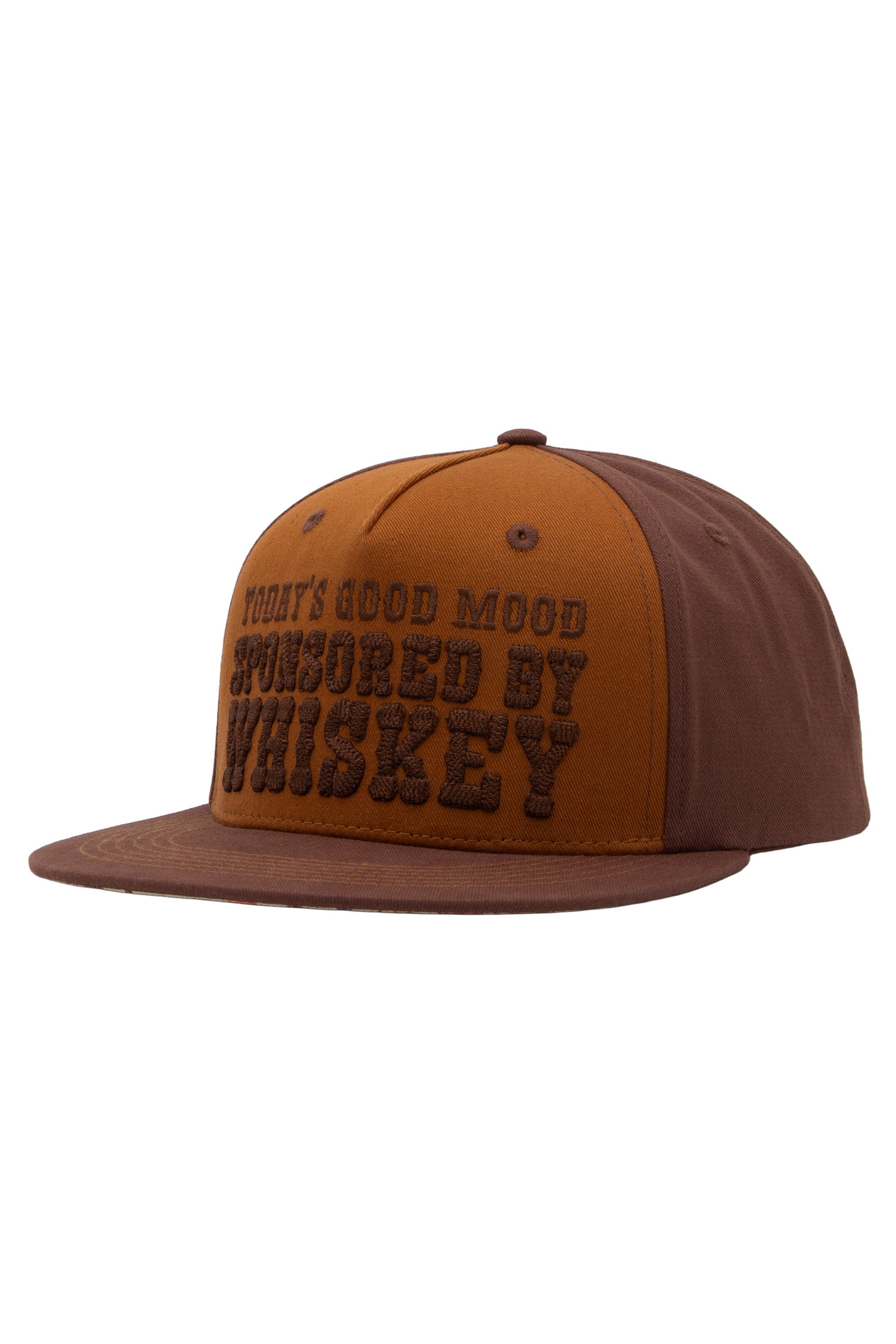 KingKerosin Snapback Cap Sponsored by Whiskey (1-St) mit 3D-Stickerei und bedruckter Schirmunterseite