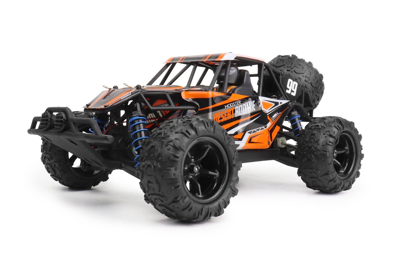 Robitronic RC-Helikopter Modster Desert Rookie RC Monster Truck Brushed 4WD 1:18 RTR