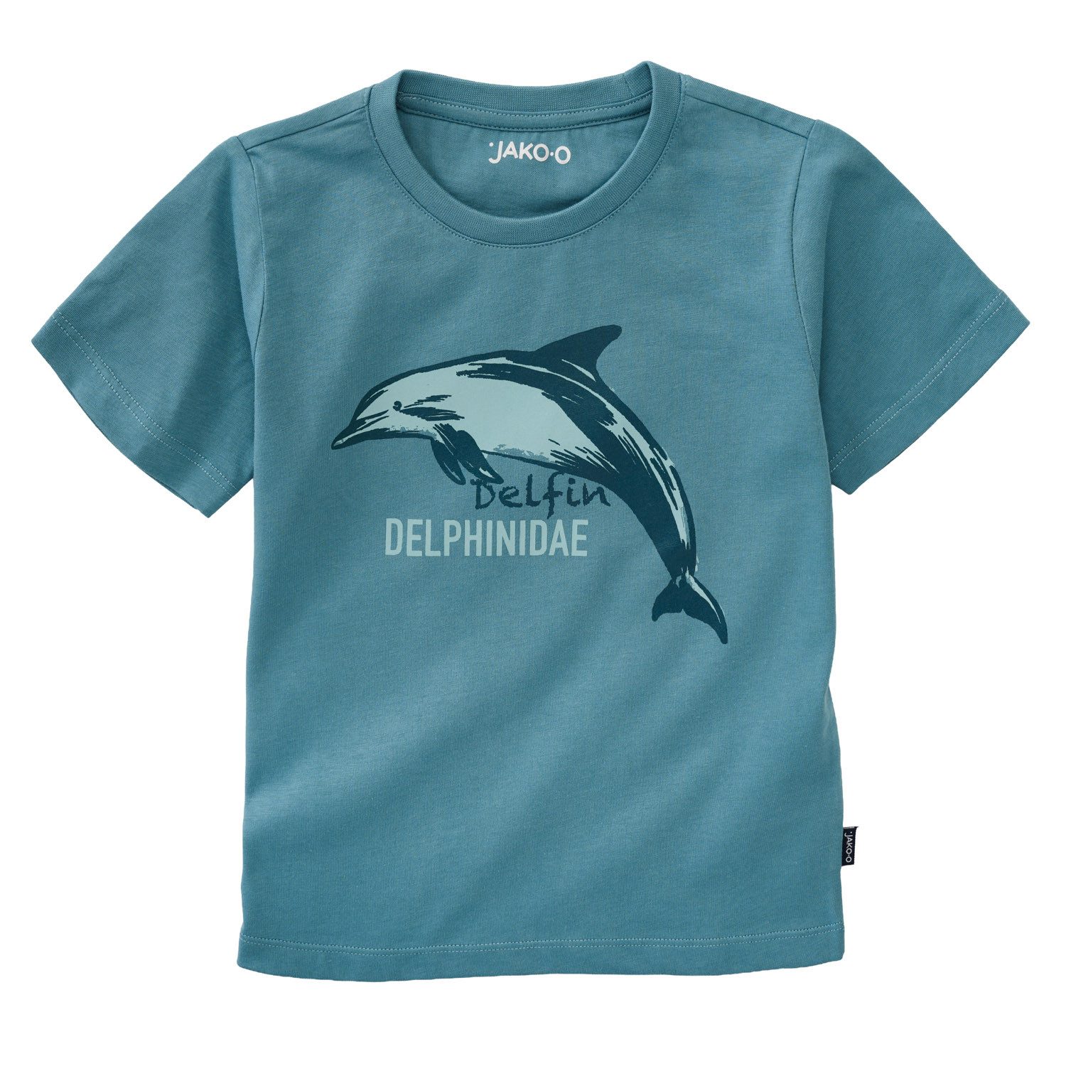JAKO-O Print-Shirt JAKO-O Kinder T-Shirt Tier, blau, Delfin