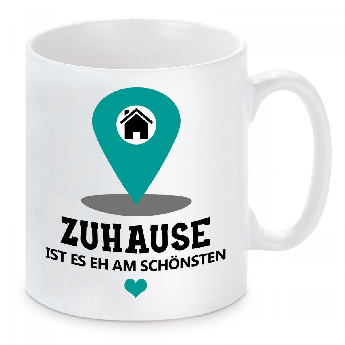 Zuhause Kaffeebecher Tasse Kaffeetasse ist mit und Herzbotschaft eh Motiv schönsten, es am Keramik, spülmaschinenfest mikrowellengeeignet