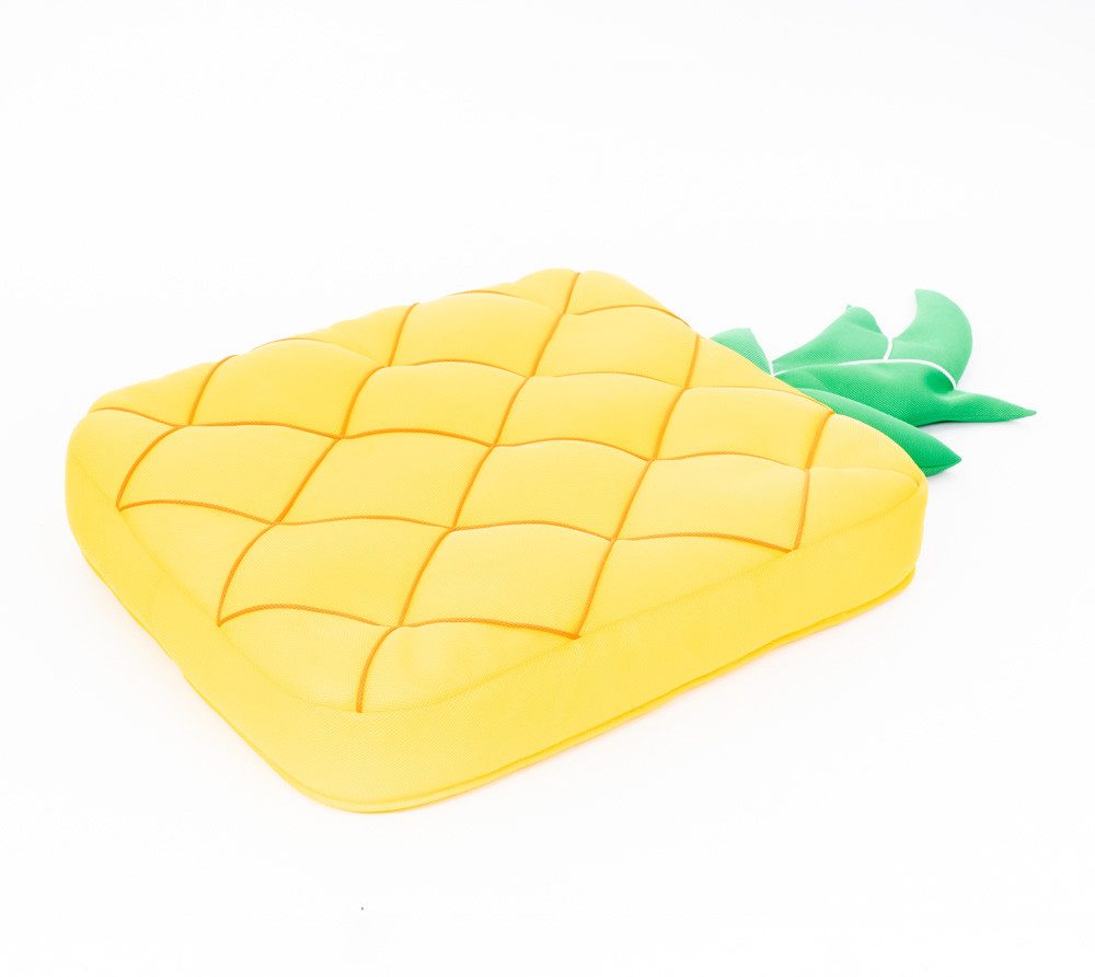 WESTMANN Schwimmhilfe Schwimminsel Ananas (1-tlg), Robustes und witterungsbeständiges Material, LxBxH 68x130x13cm