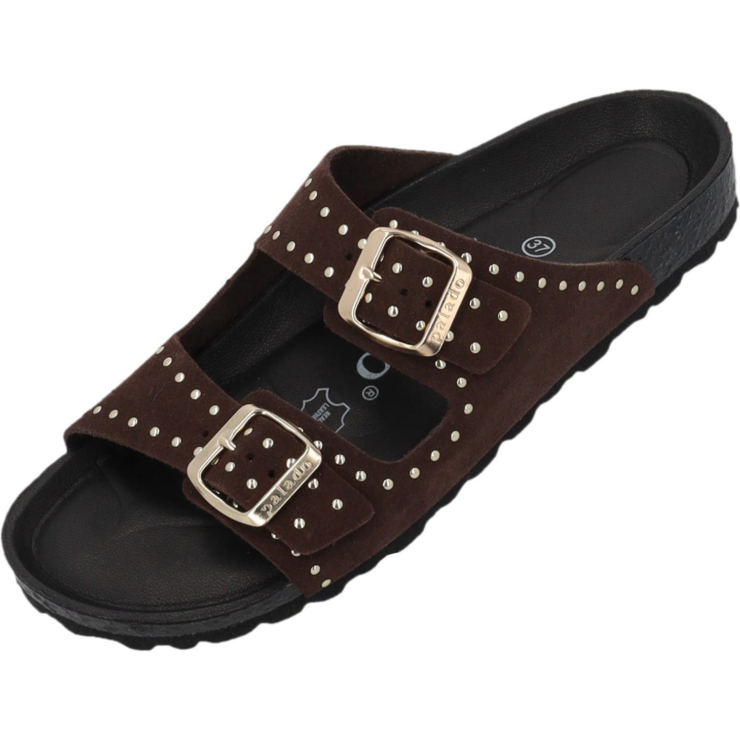 Palado Elaha Rivet Velours Premium Leather Pantolette