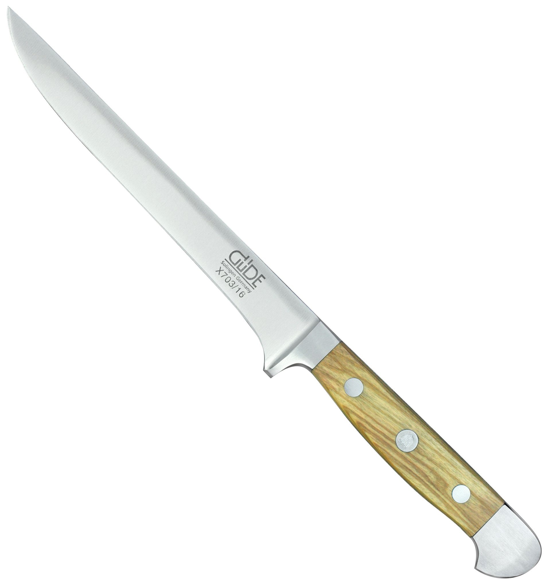 Güde Messer Solingen Ausbeinmesser X703/16 - - Olive Ausbeinmesser - Alpha Serie No. geschmiedet
