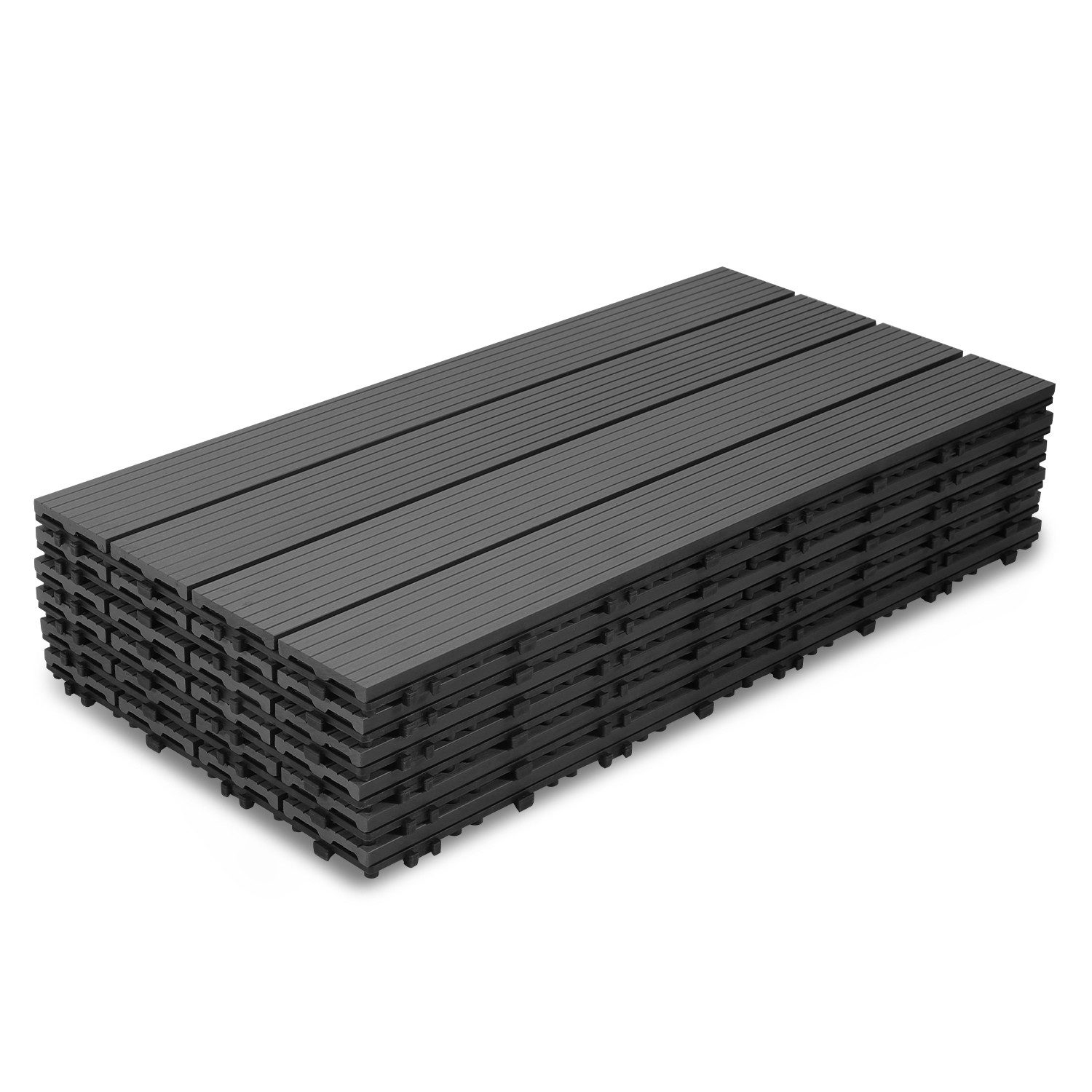 Clanmacy Holzfliesen Terrassenfliesen mit Drainagensystem Fliese günstig online kaufen