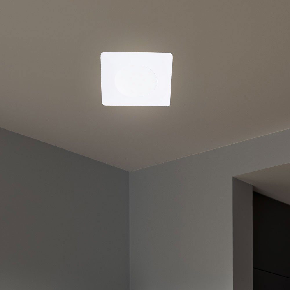 verbaut, LED Einbaustrahler, Zimmer Einbau Decken Leuchte LED Wohn weiß fest Strahler EGLO LED-Leuchtmittel Schlaf Warmweiß,