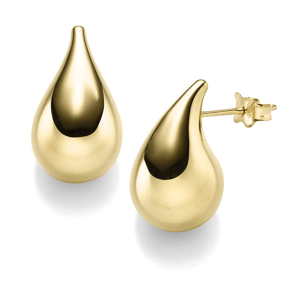 Schmuck Krone Paar Ohrstecker Paar Ohrstecker Tropfen 20x12mm aus 585 Gelbg günstig online kaufen