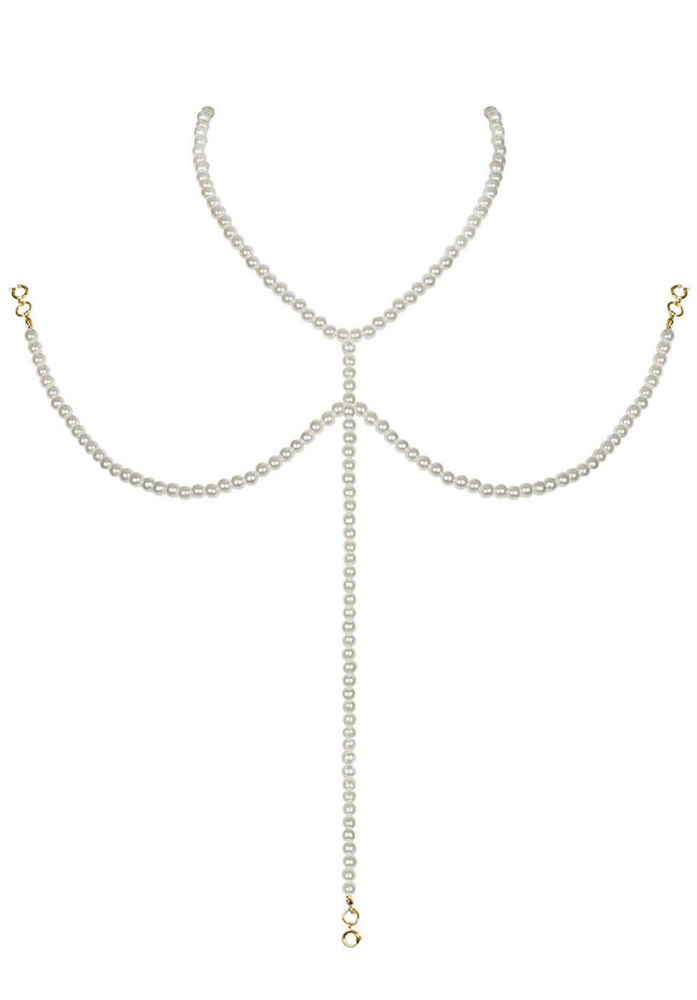 mit Obsessive Perlenkette Körperkette Perlen Karabinerhaken