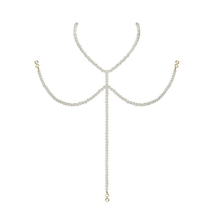 Obsessive Perlenkette Perlen Körperkette mit Karabinerhaken JR9845
