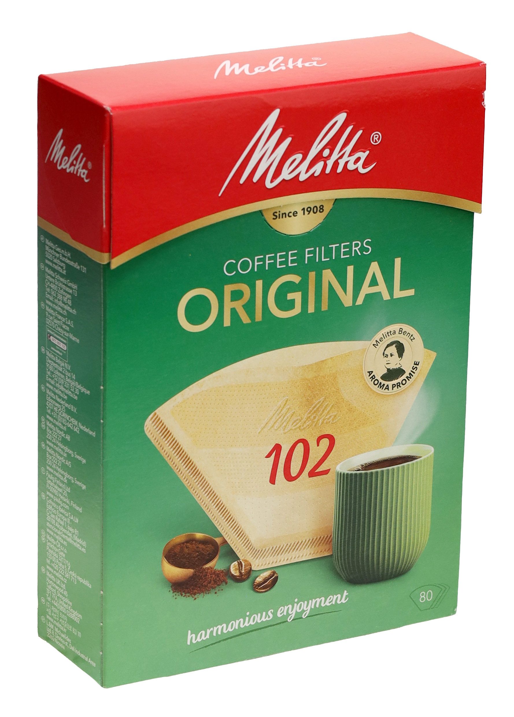 Melitta Ersatzfilter Melitta 6771421 Kaffeefilter 102, 80 Stück, für Kaffeemaschinen