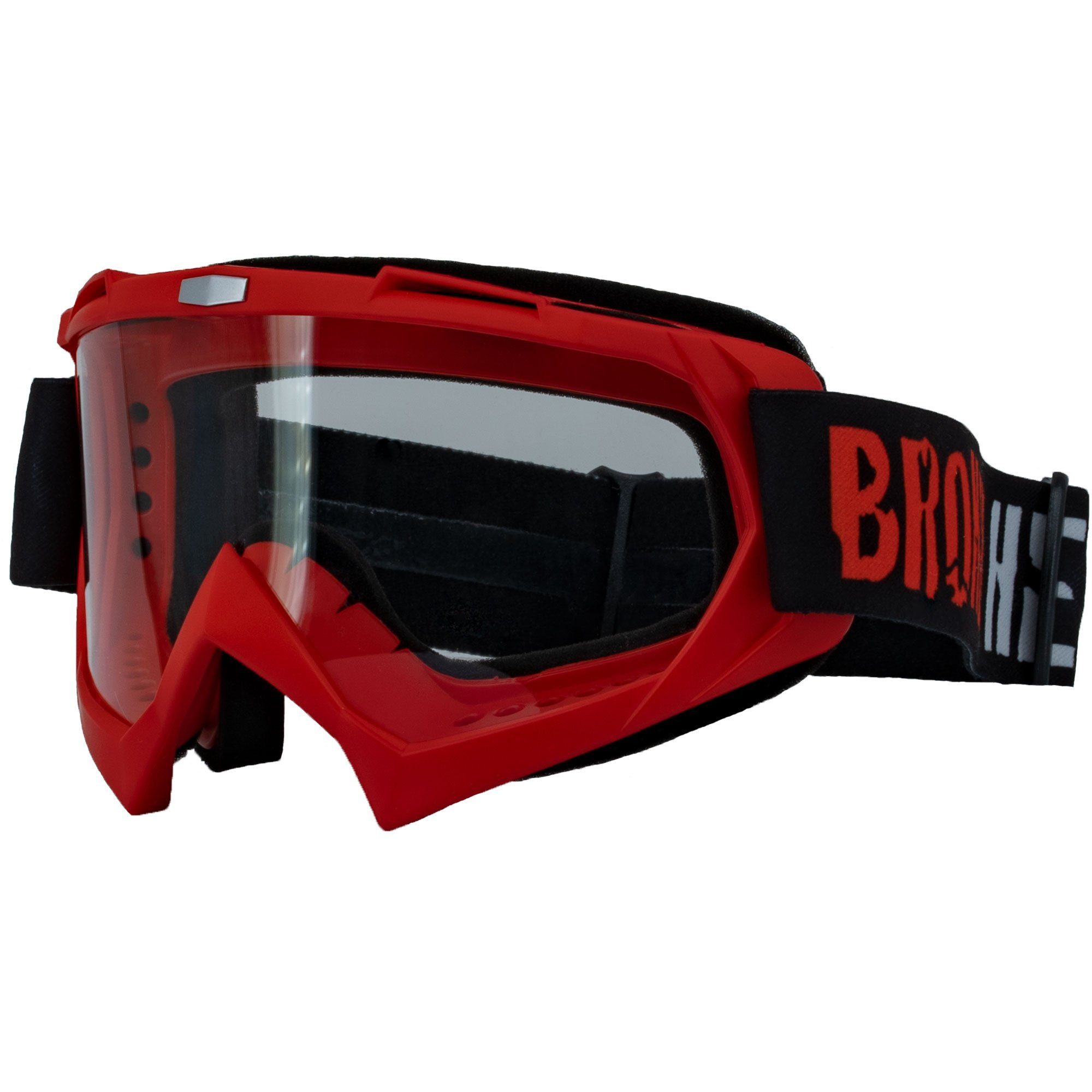 Goggle Broken Rot, für Vorrichtung Crossbrille Head Motorradbrille Abreißvisiere MX-2