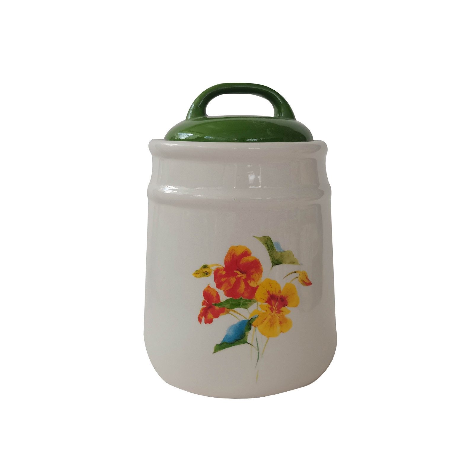 Neuetischkultur Vorratsdose Lebensmitteldose im Landhausstil 11 x 16 cm, Keramik, (Stück, 1-tlg., 1 Dose mit Deckel), Aufbewahrungsbehälter Vorratsdose